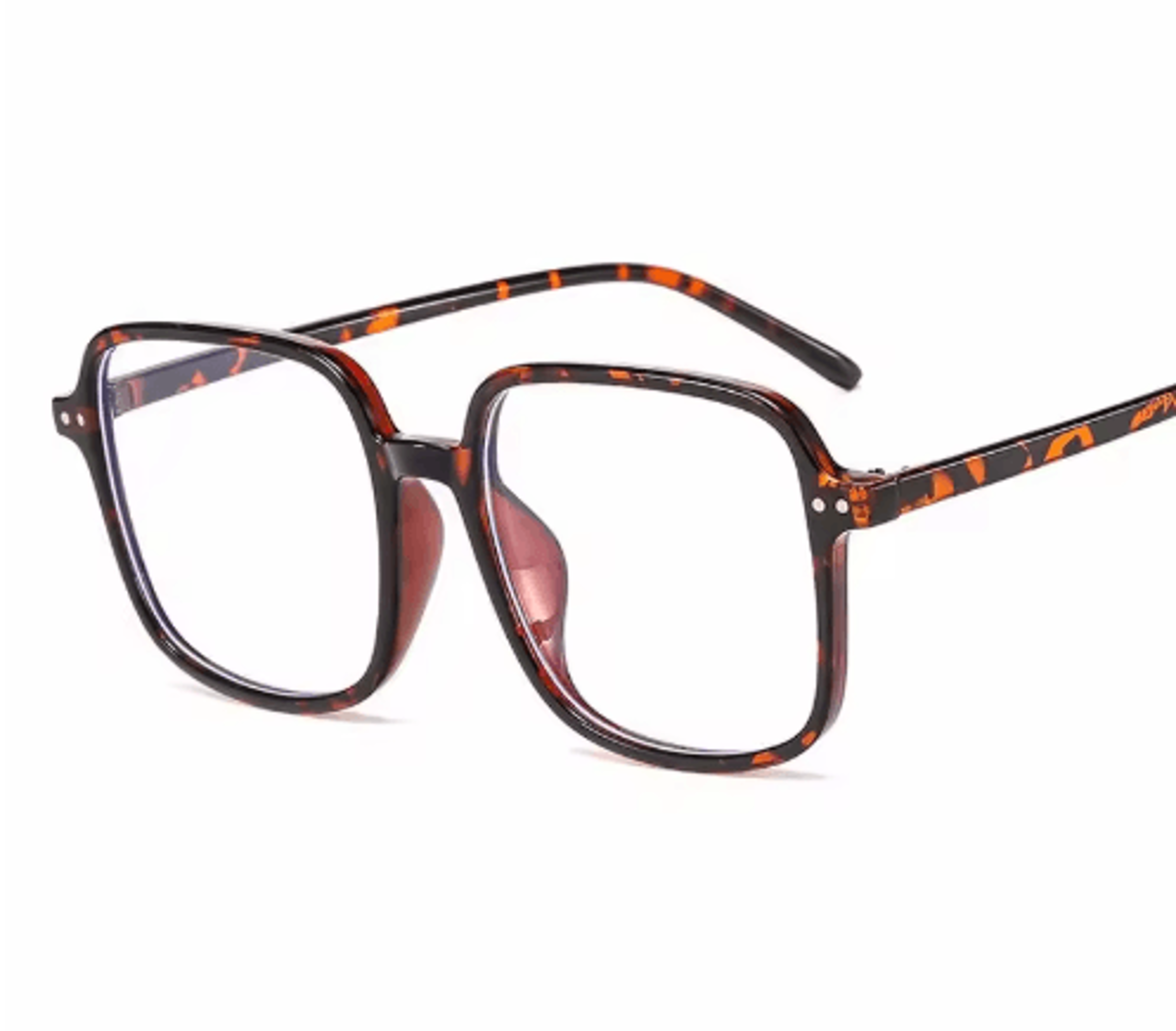 oversized square blue light glasses vintage unisex computer eyewear