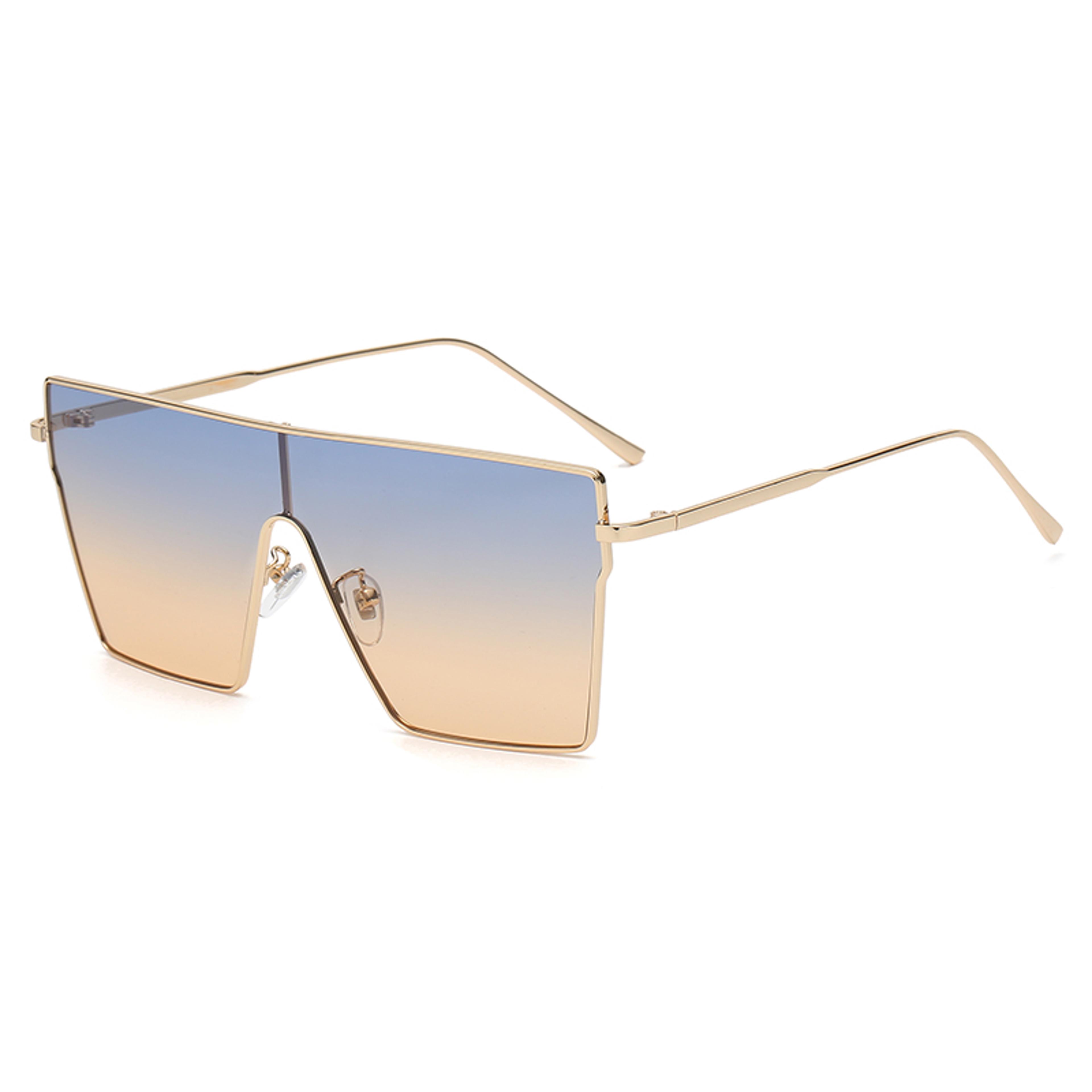 vintage steampunk oversized gradient lens sunglasses for women