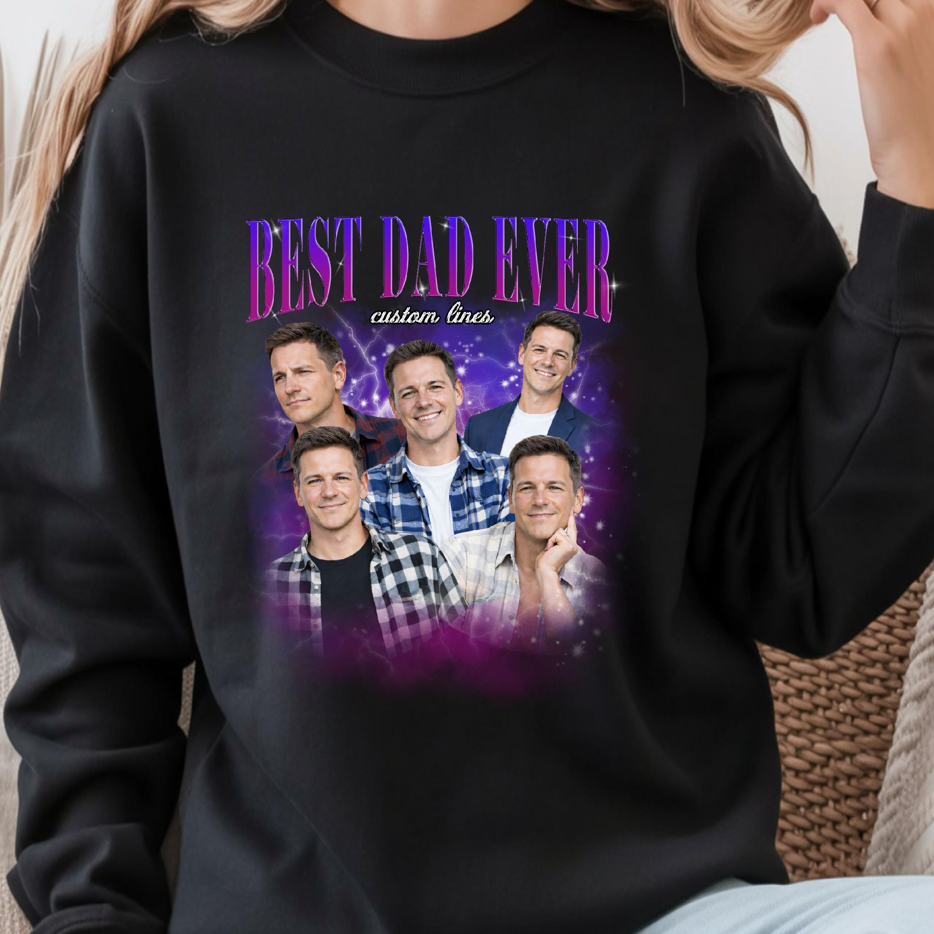 custom dad shirt, best dad ever shirt, personalized bootleg tee | father's day gift