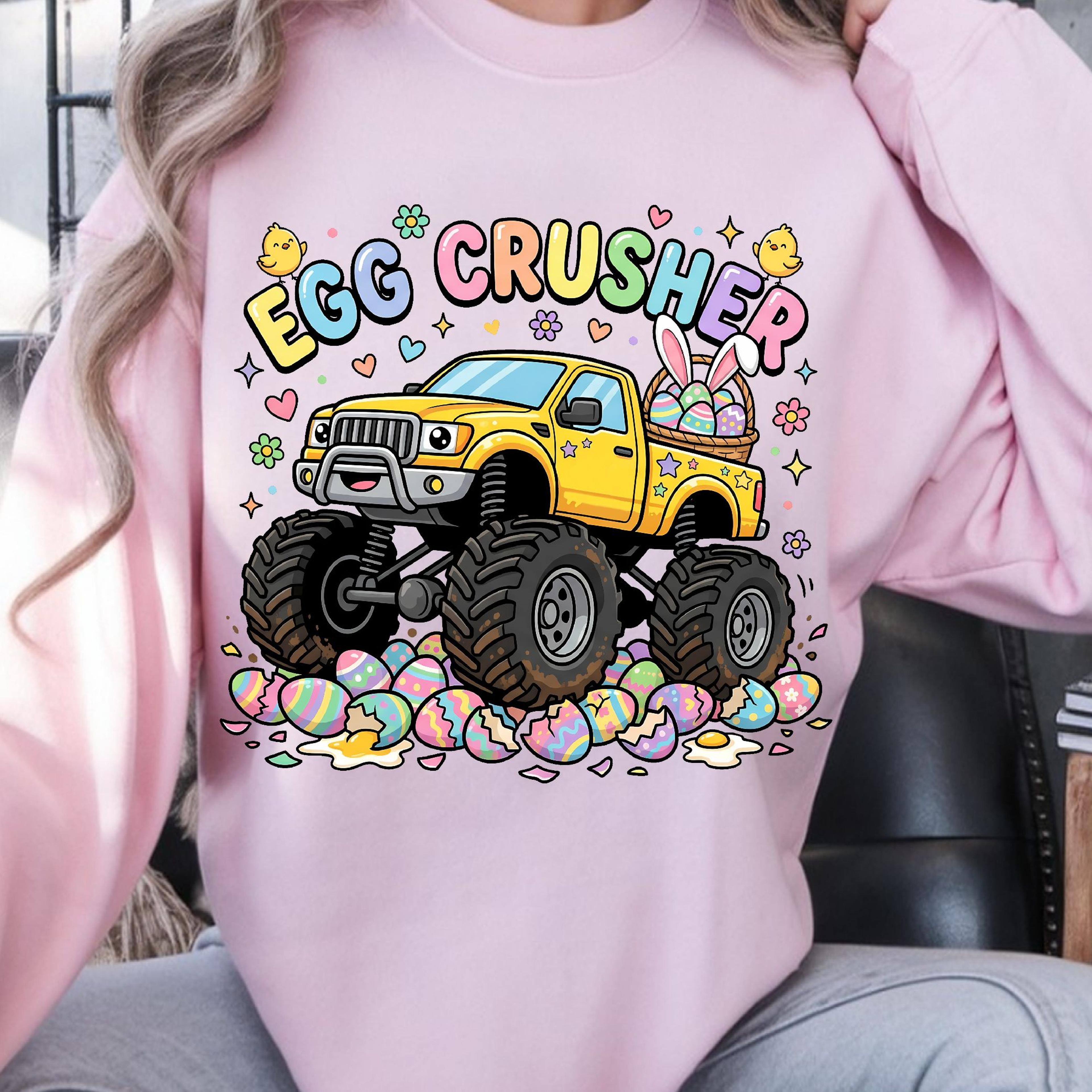 egg crusher shirt, funny easter egg t-shirt, humorous holiday tee