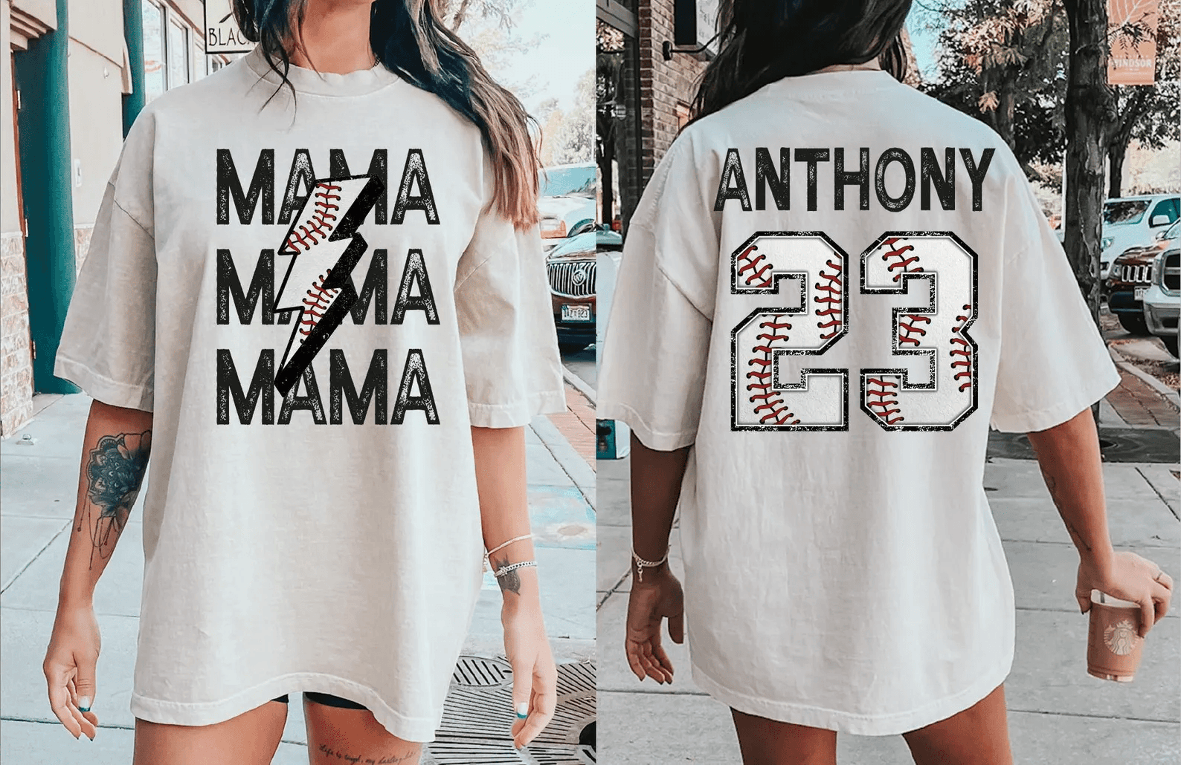 custom baseball mom comfort colors shirt