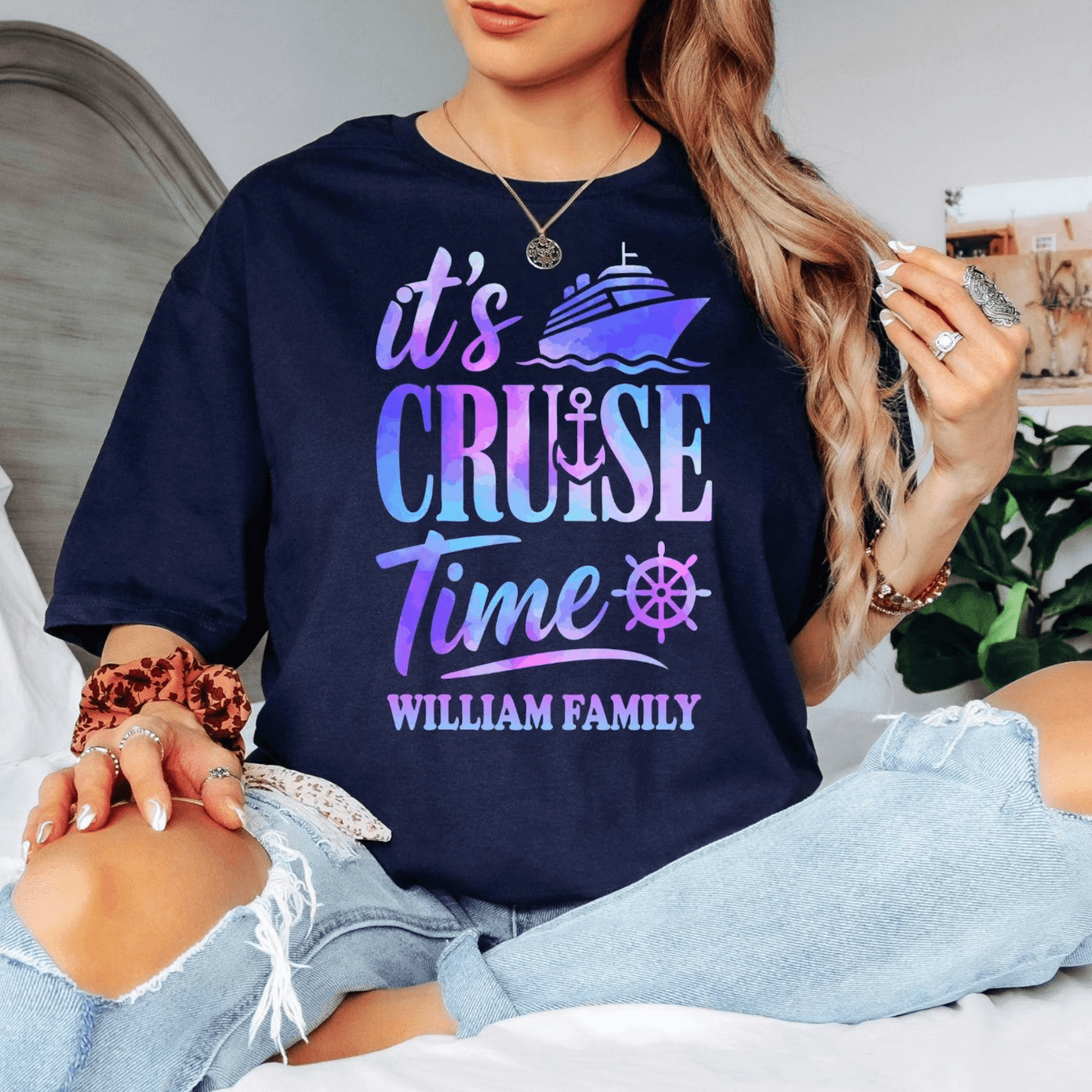 its cruise time family cruise shirt custom tee