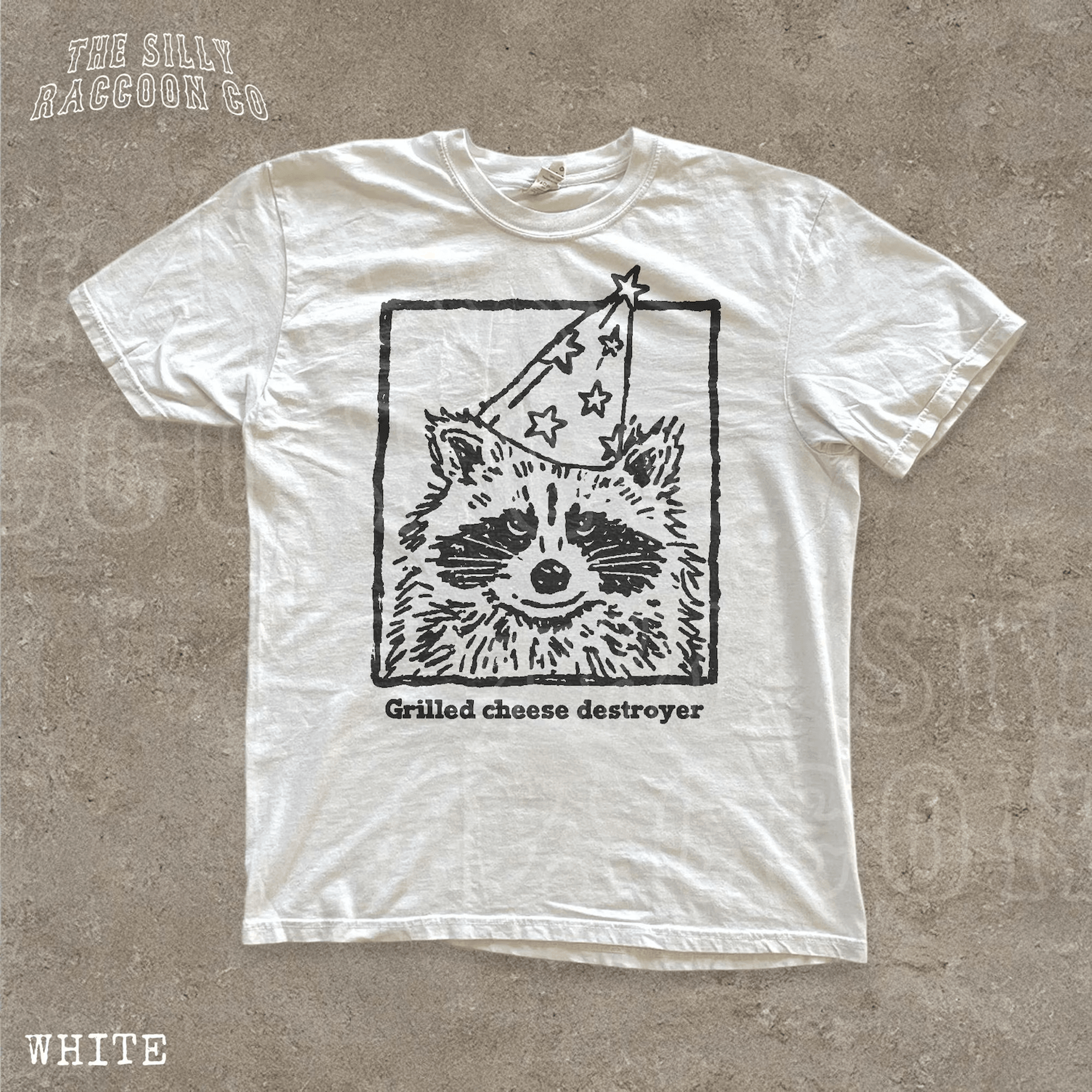 funny raccoon shirt grilled cheese tee