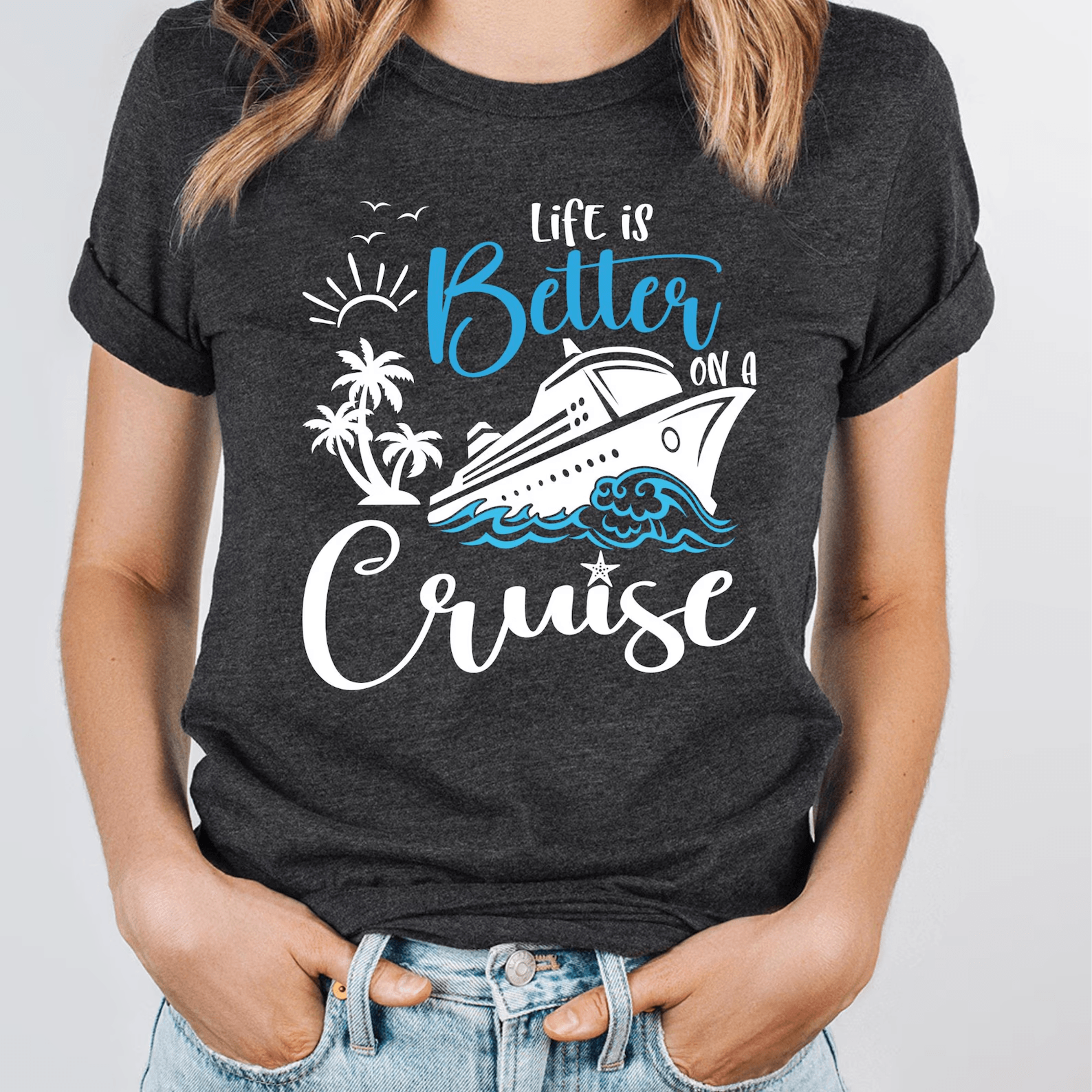 life is better on a cruise shirt – comfort colors family cruise vacation tee