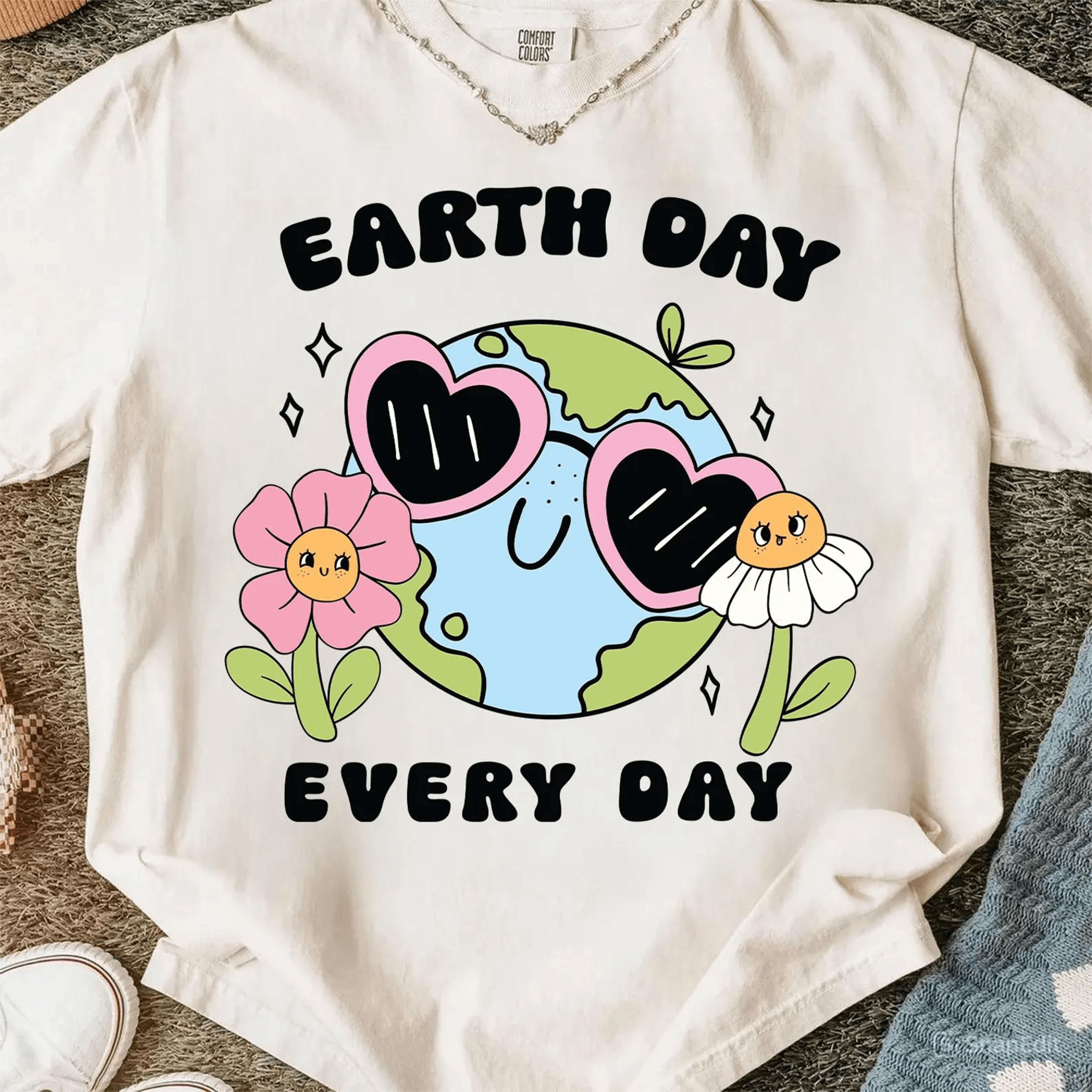 earth day every day eco quote the planet graphic tee