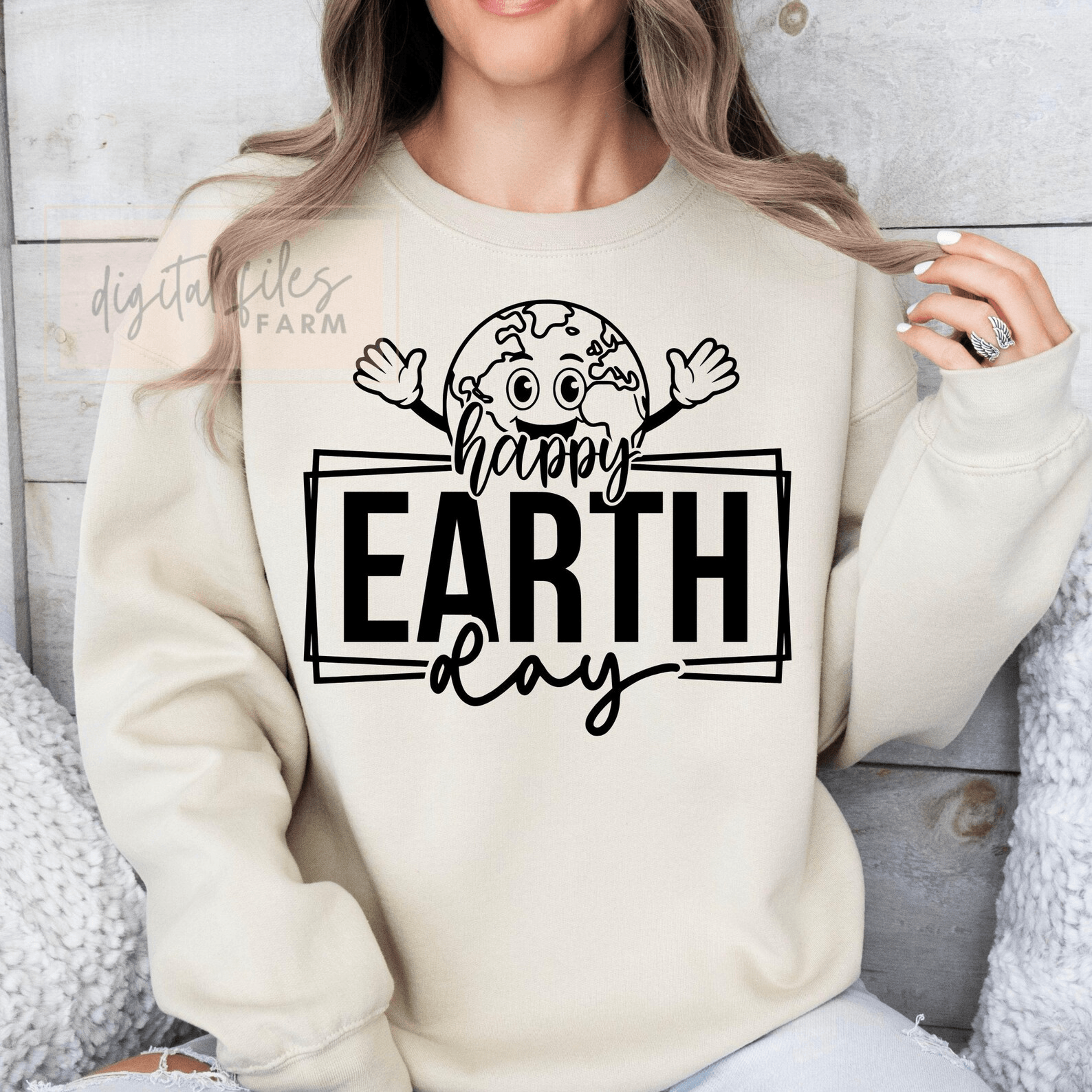 happy earth day bundle cute earth day planet design