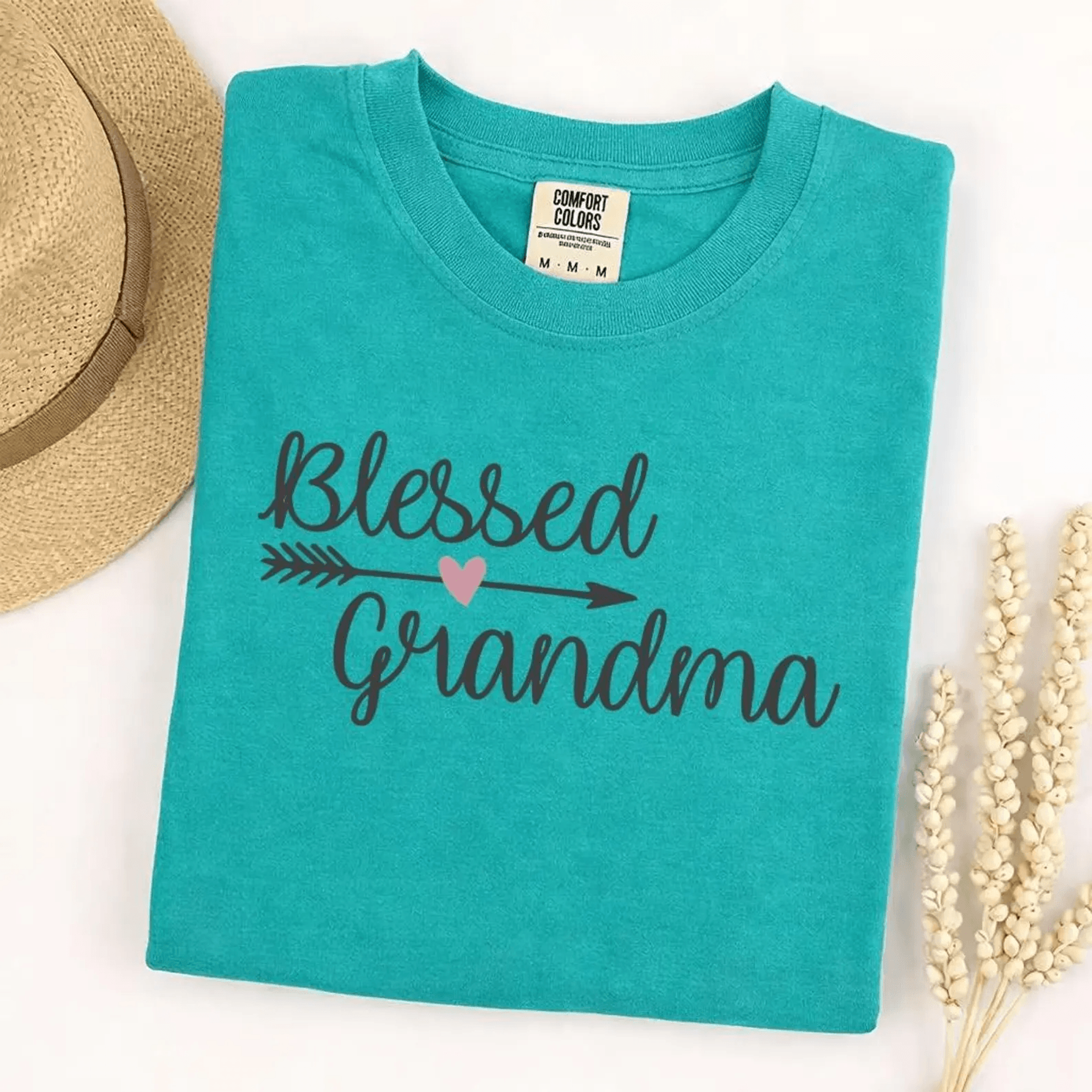 blessed grandma shirt floral comfort colors tee mothers day gift