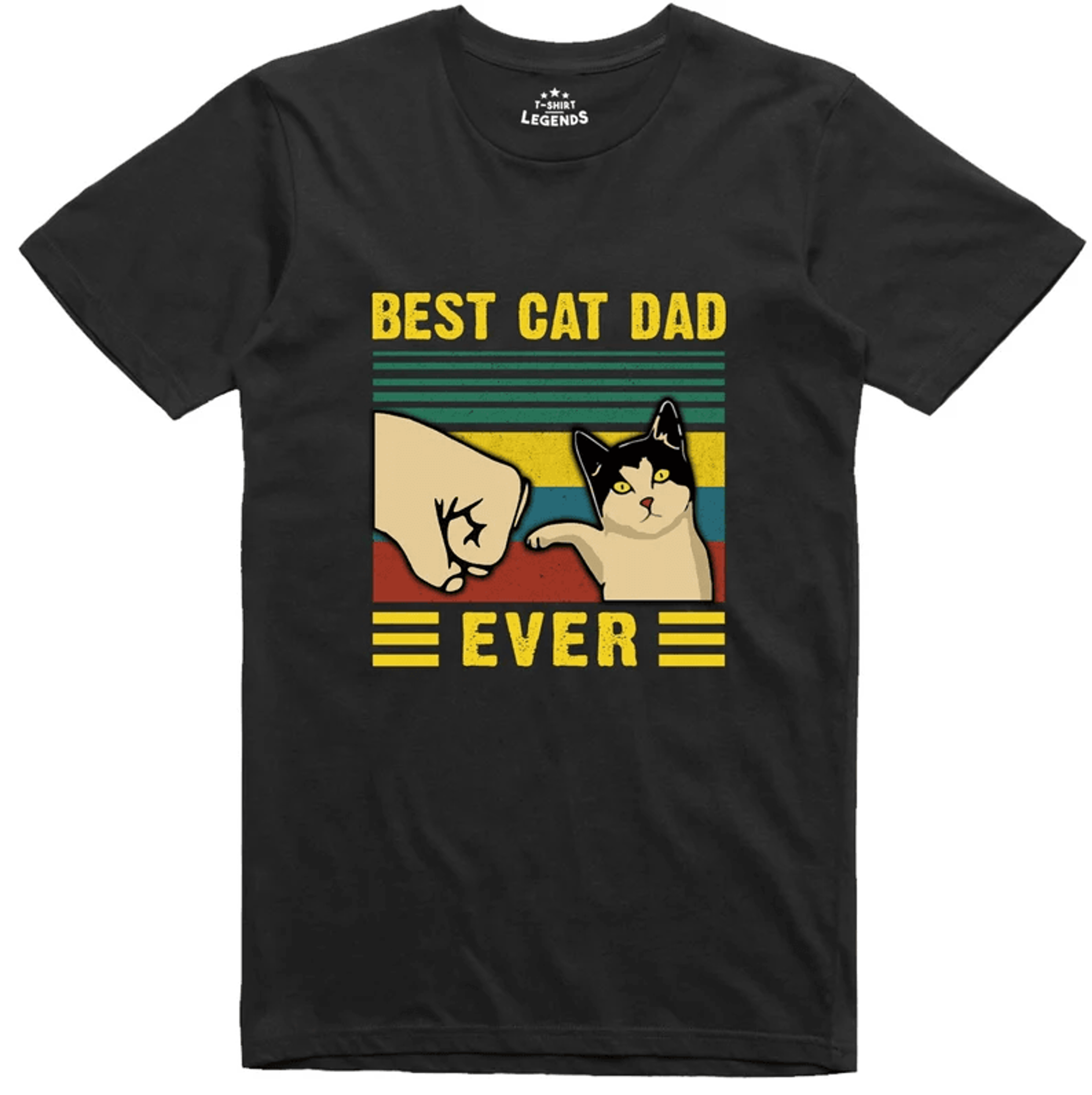best cat dad shirt funny fathers day gift cat lover dad tee