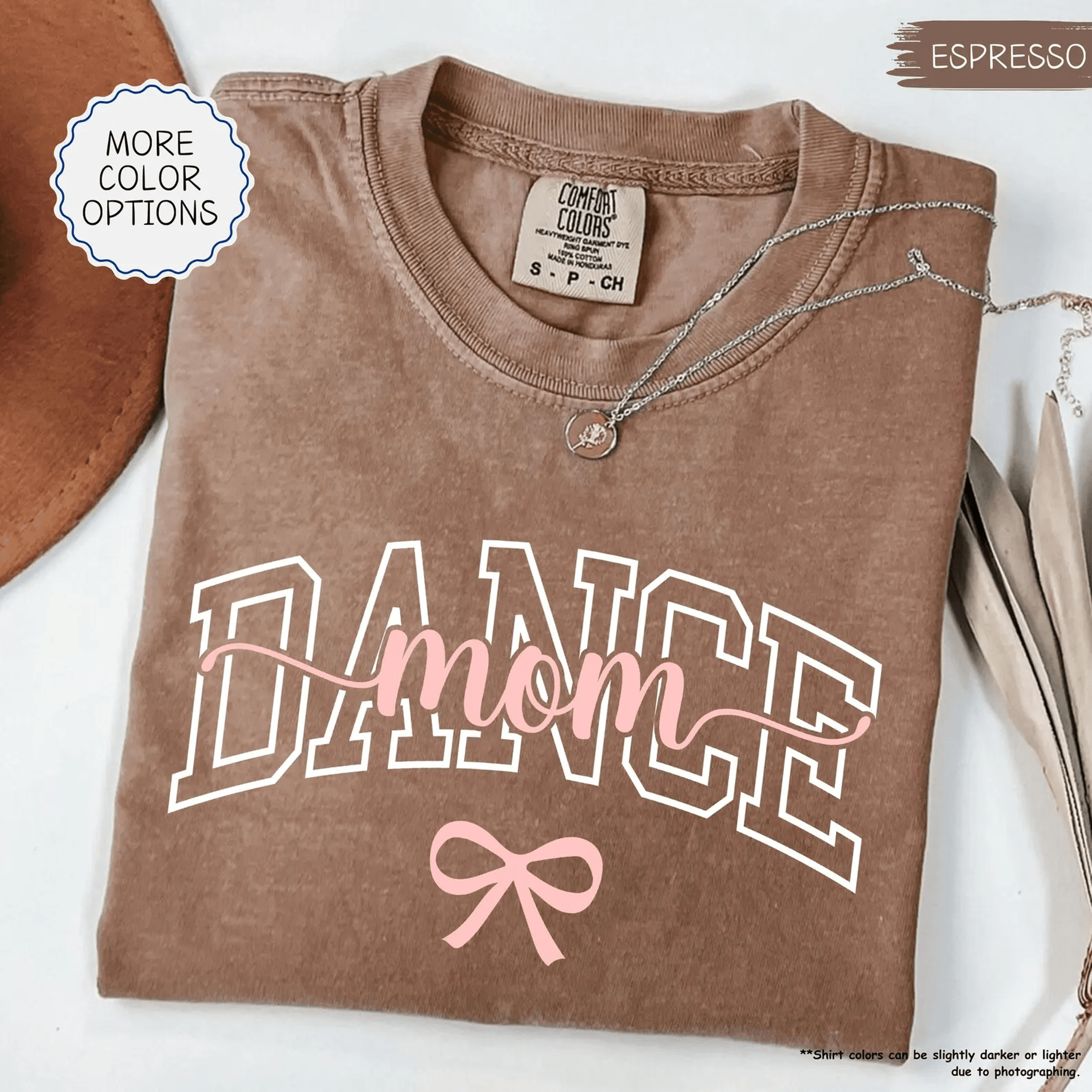 comfort colors dance mom shirt bow trendy dance mama tee ballet mom gift