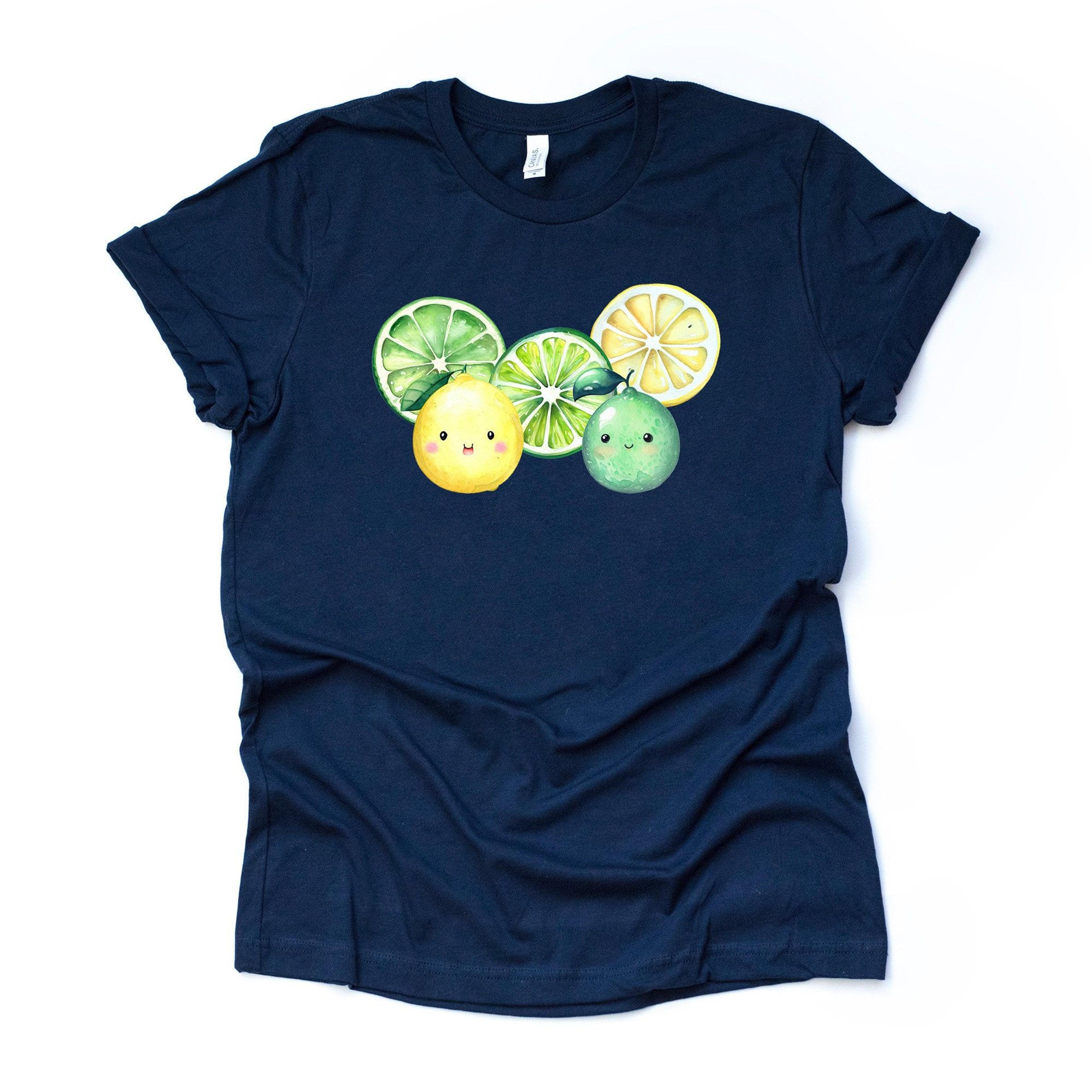 lemon & lime tee fun citrus fruits unisex shirt