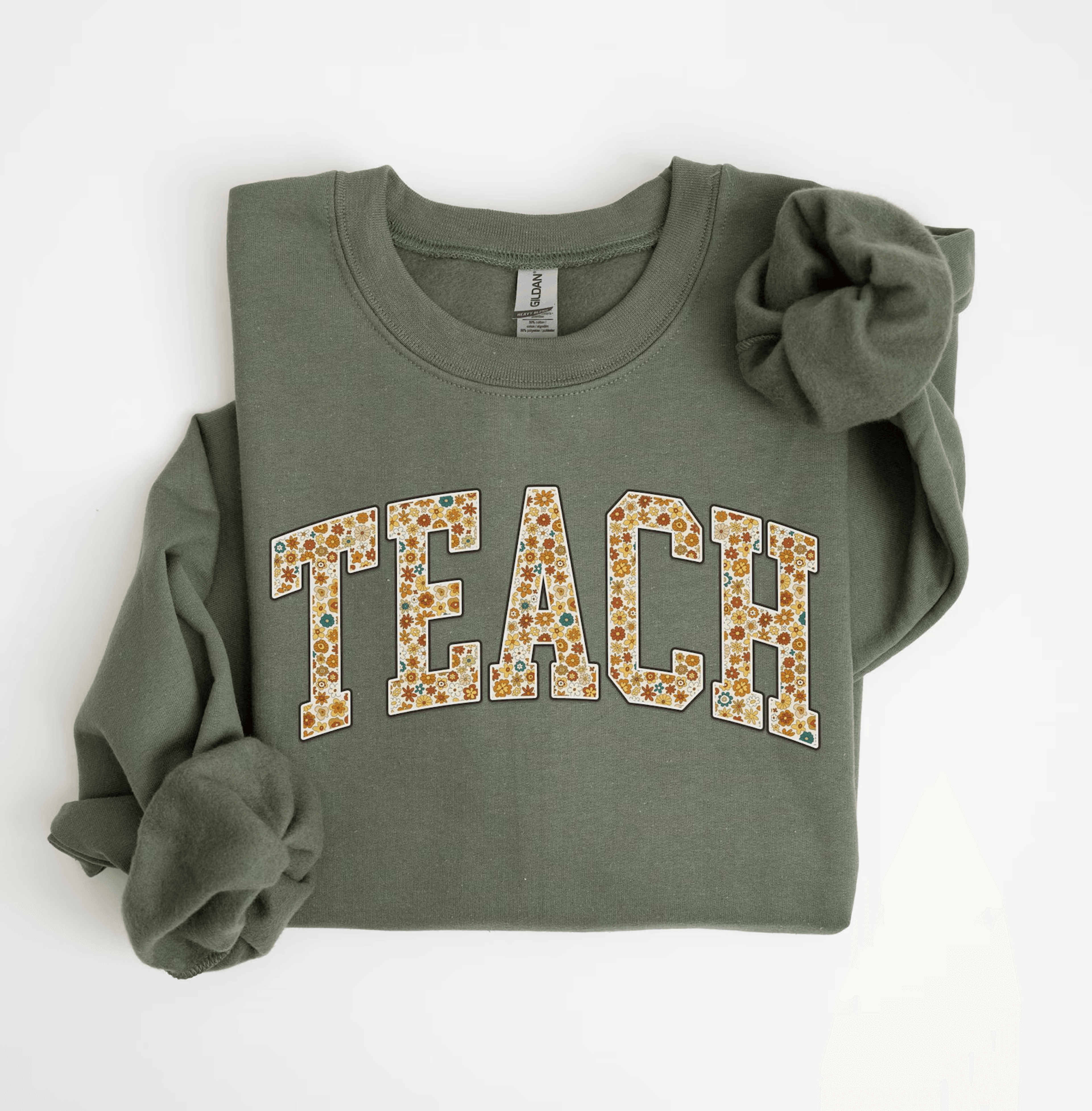floral teach sweatshirt cute teacher crewneck back to school teacher appreciation gift