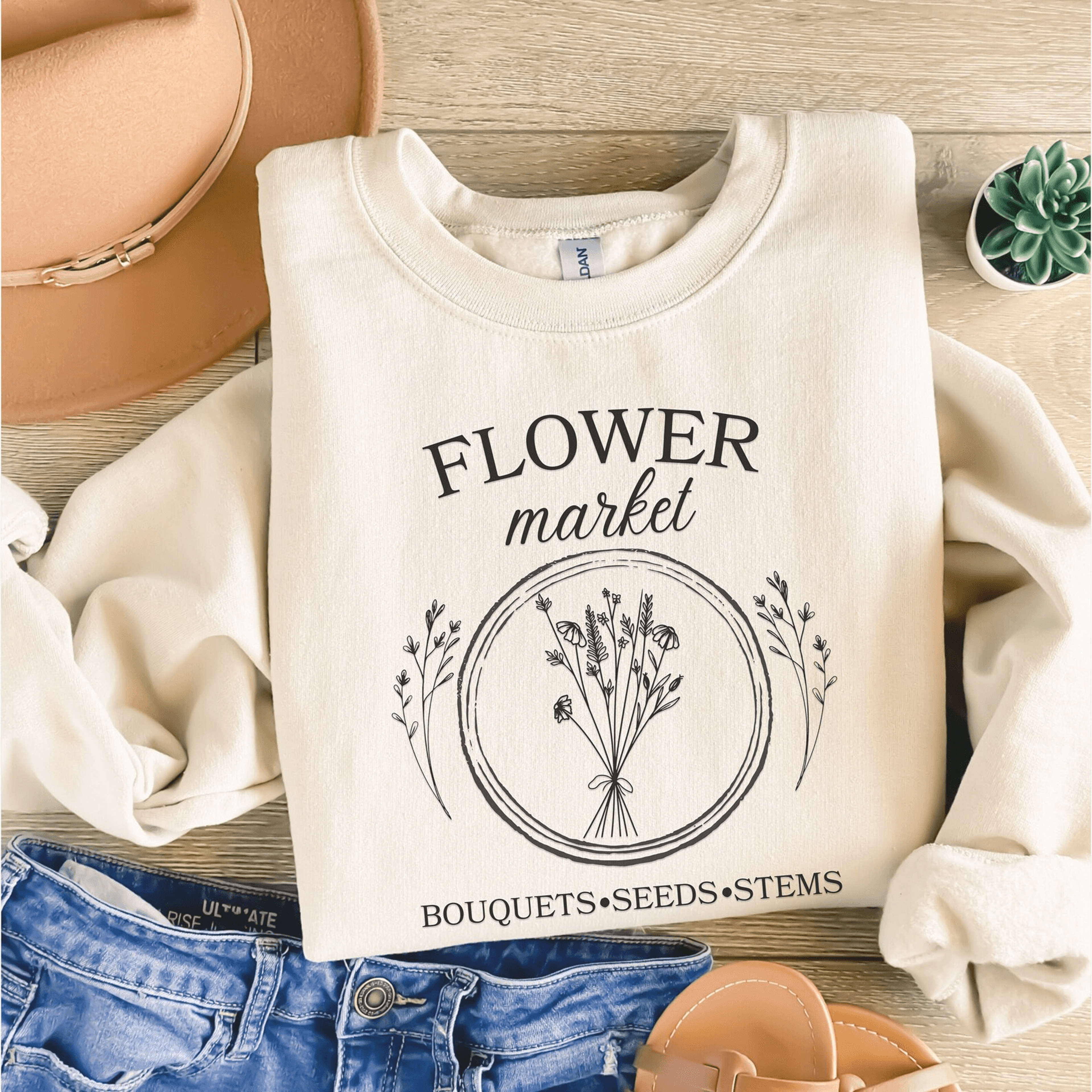vintage pressed flowers shirt boho wildflower cottagecore botanical floral tee garden lover gift