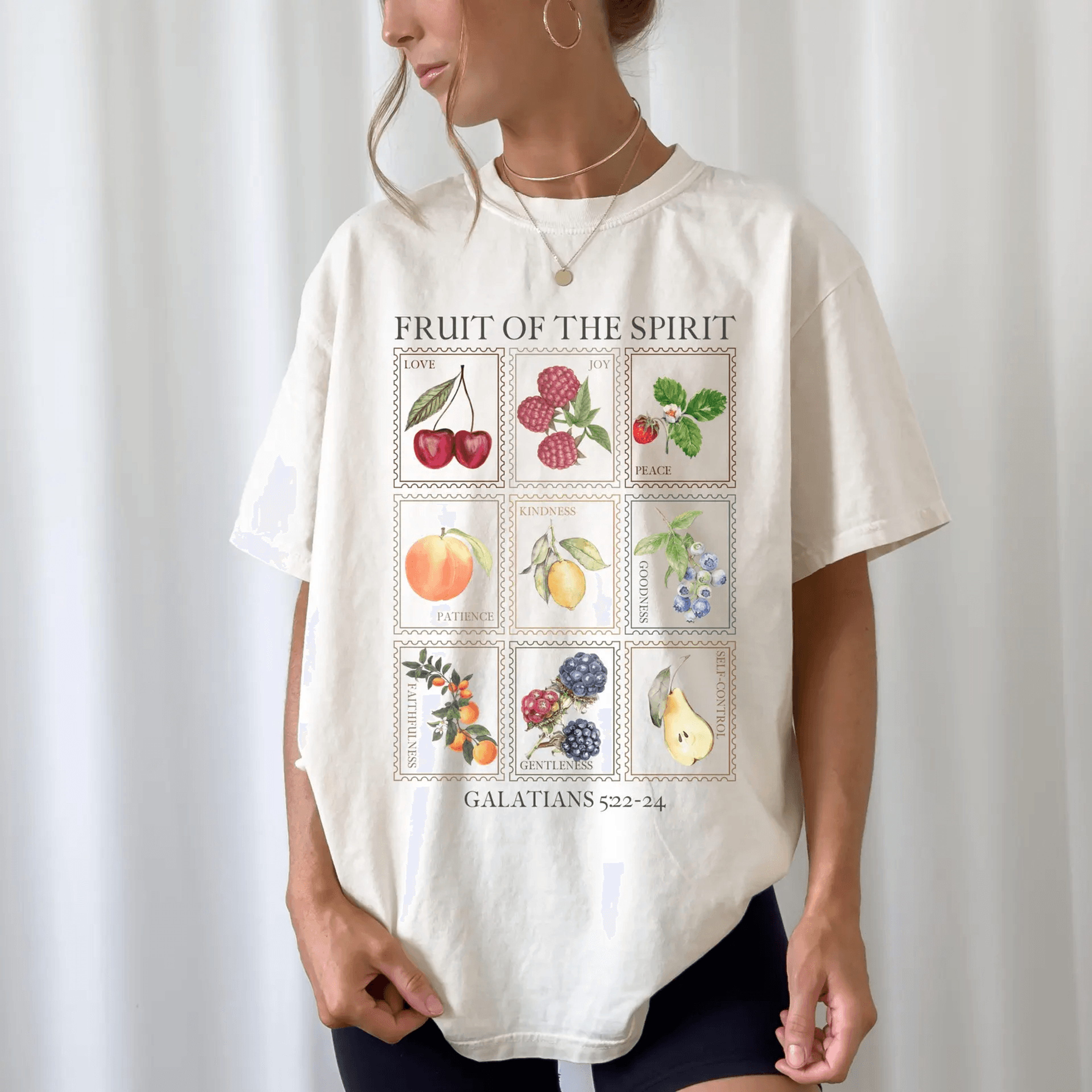 fruits of the spirit shirt comfort colors christian tee faith based boho jesus shirt