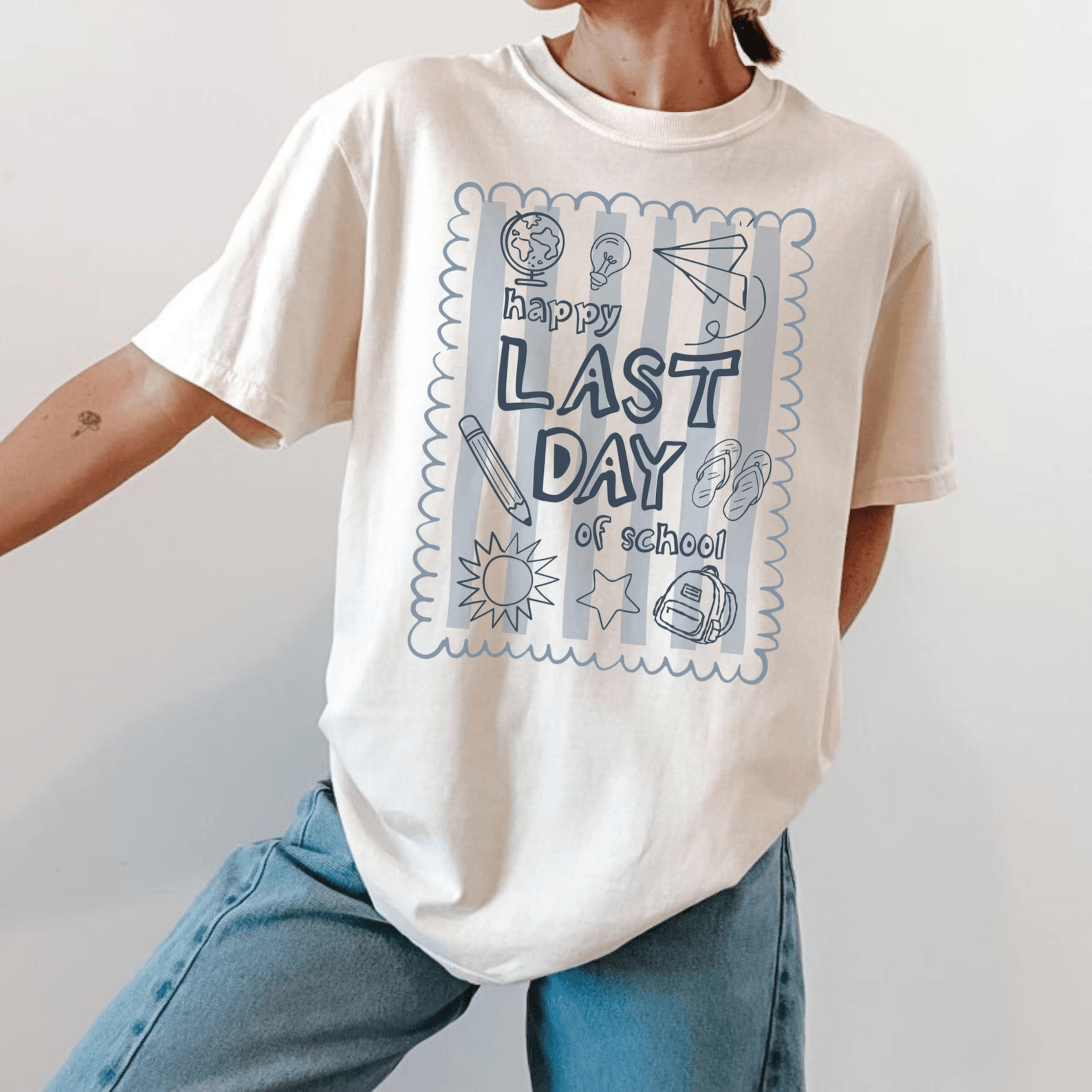 comfort colors last day of school shirt teacher summer break tee