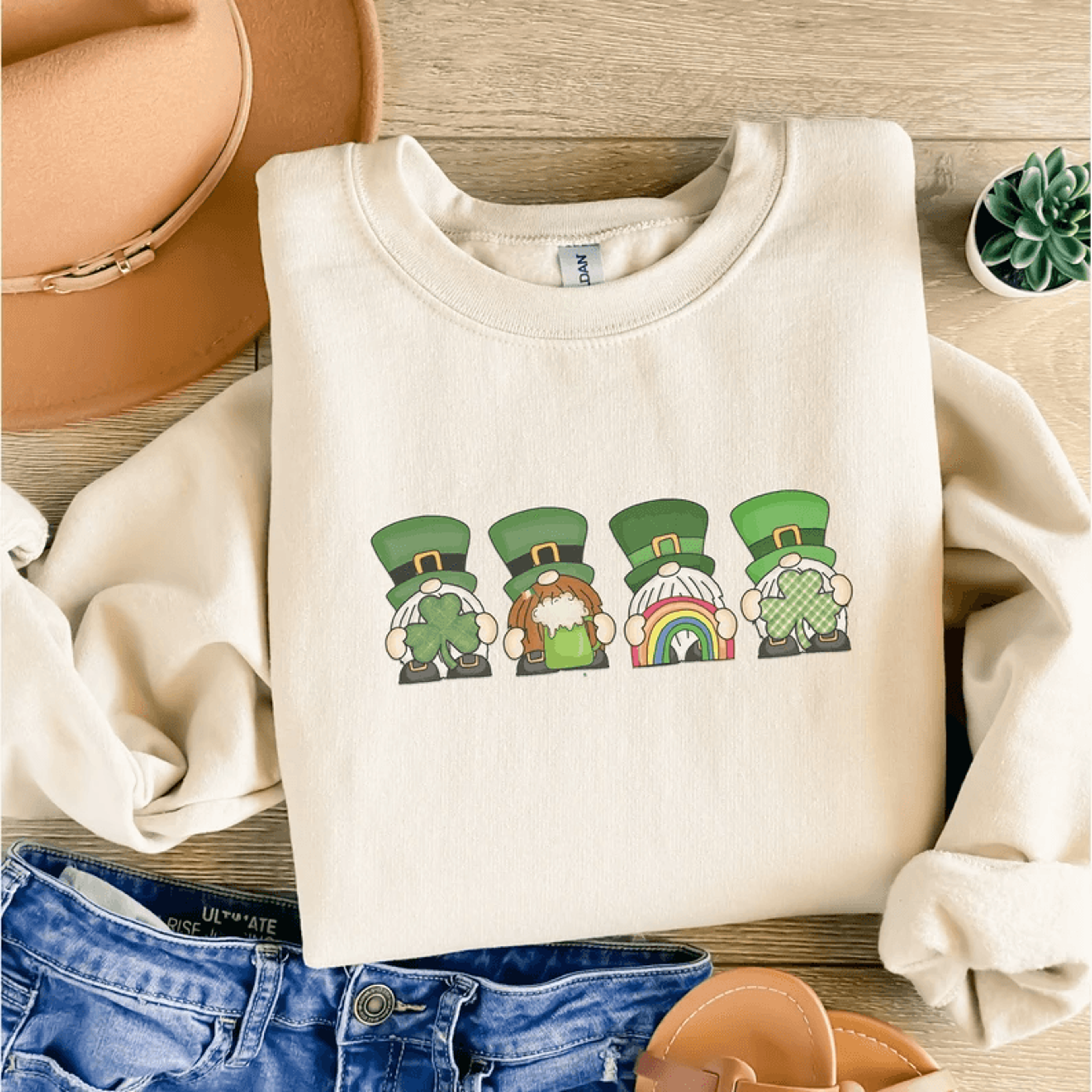 st patricks day sweatshirt for women lucky shamrock irish crewneck shirt