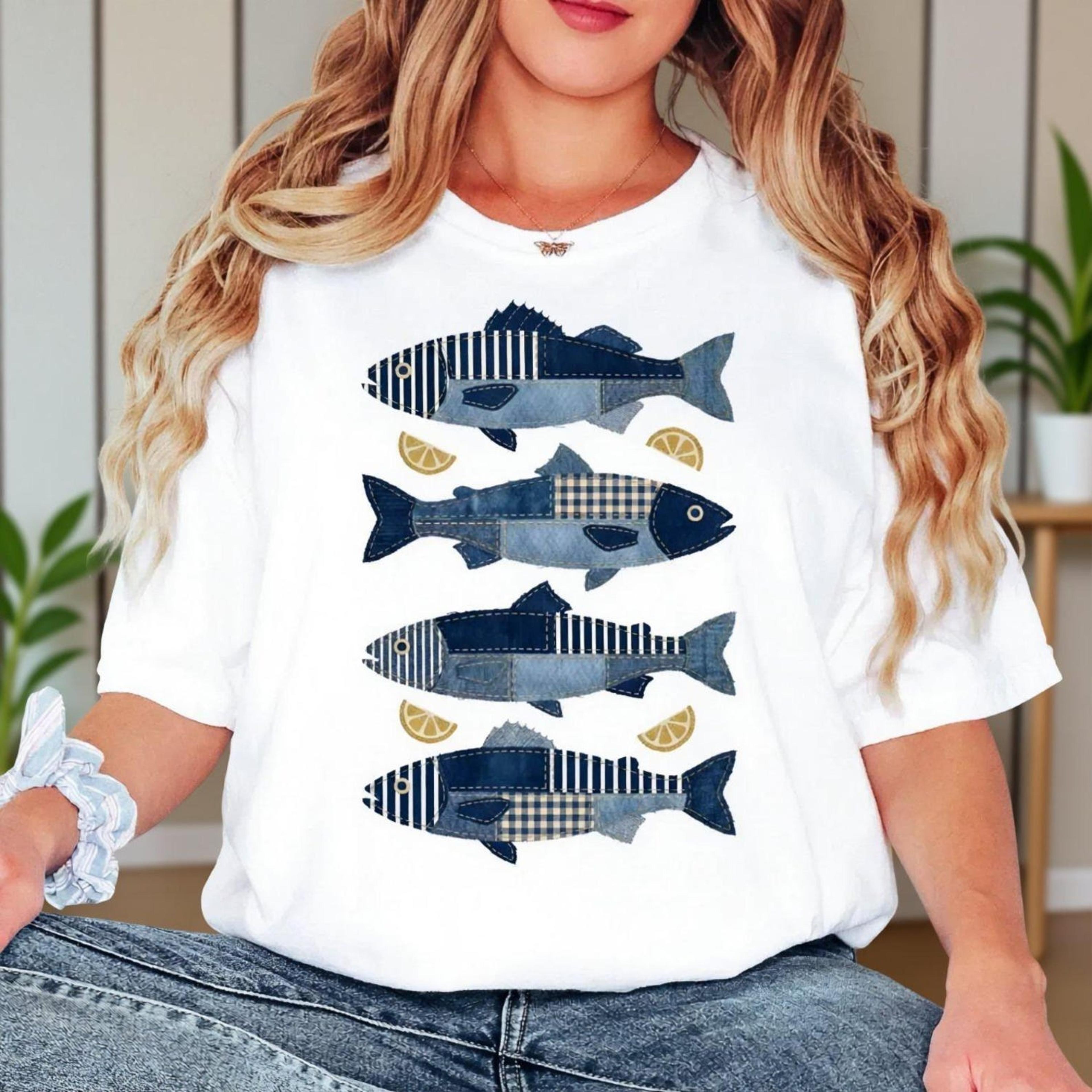 comfort colors fish shirt | beach summer coastal ocean lover graphic tee