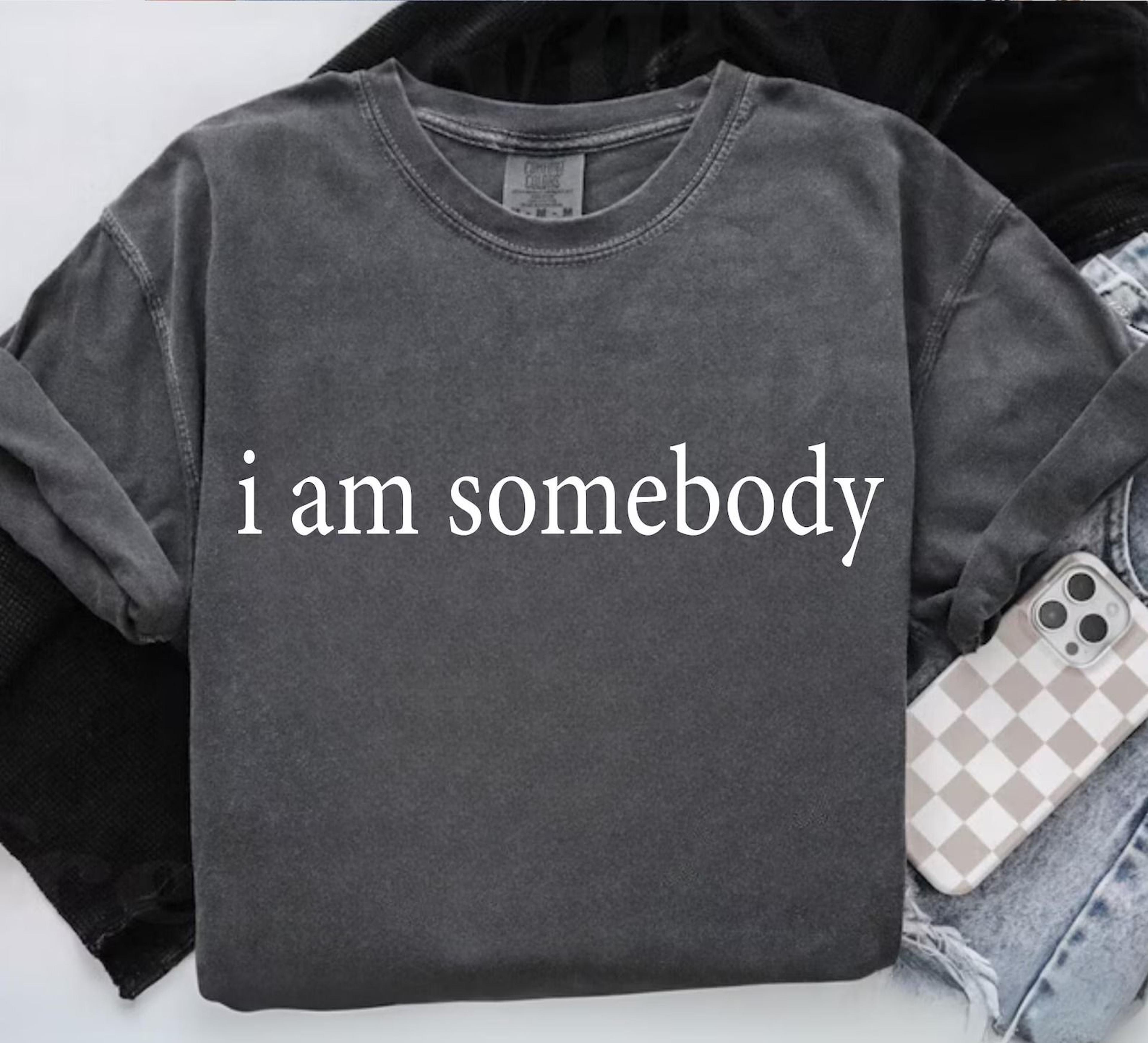 comfort colors i am somebody shirt, jesse jackson civil rights quote tee, inspirational equality t-shirt