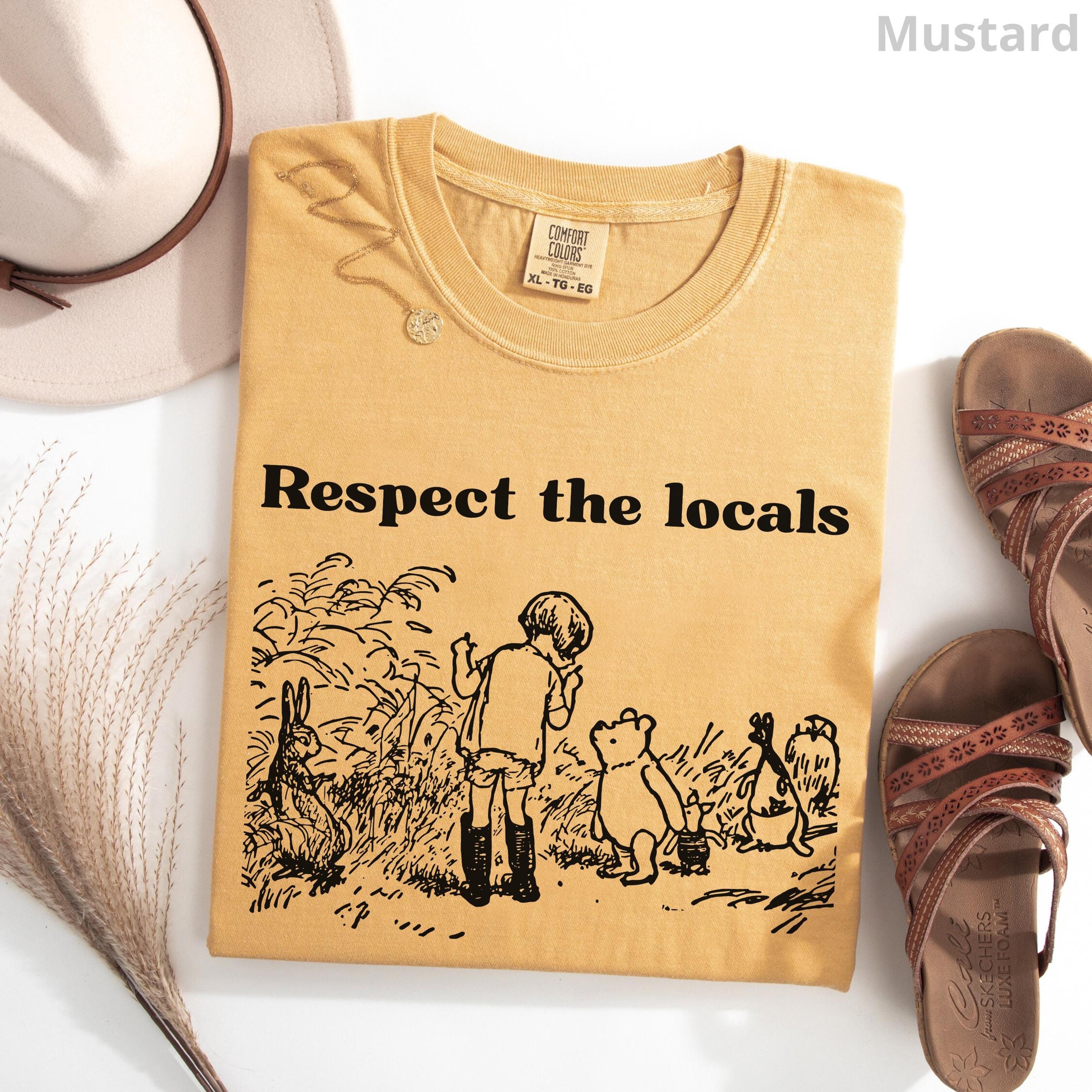 national park respect the locals shirt 100% cotton camping unisex nature tee