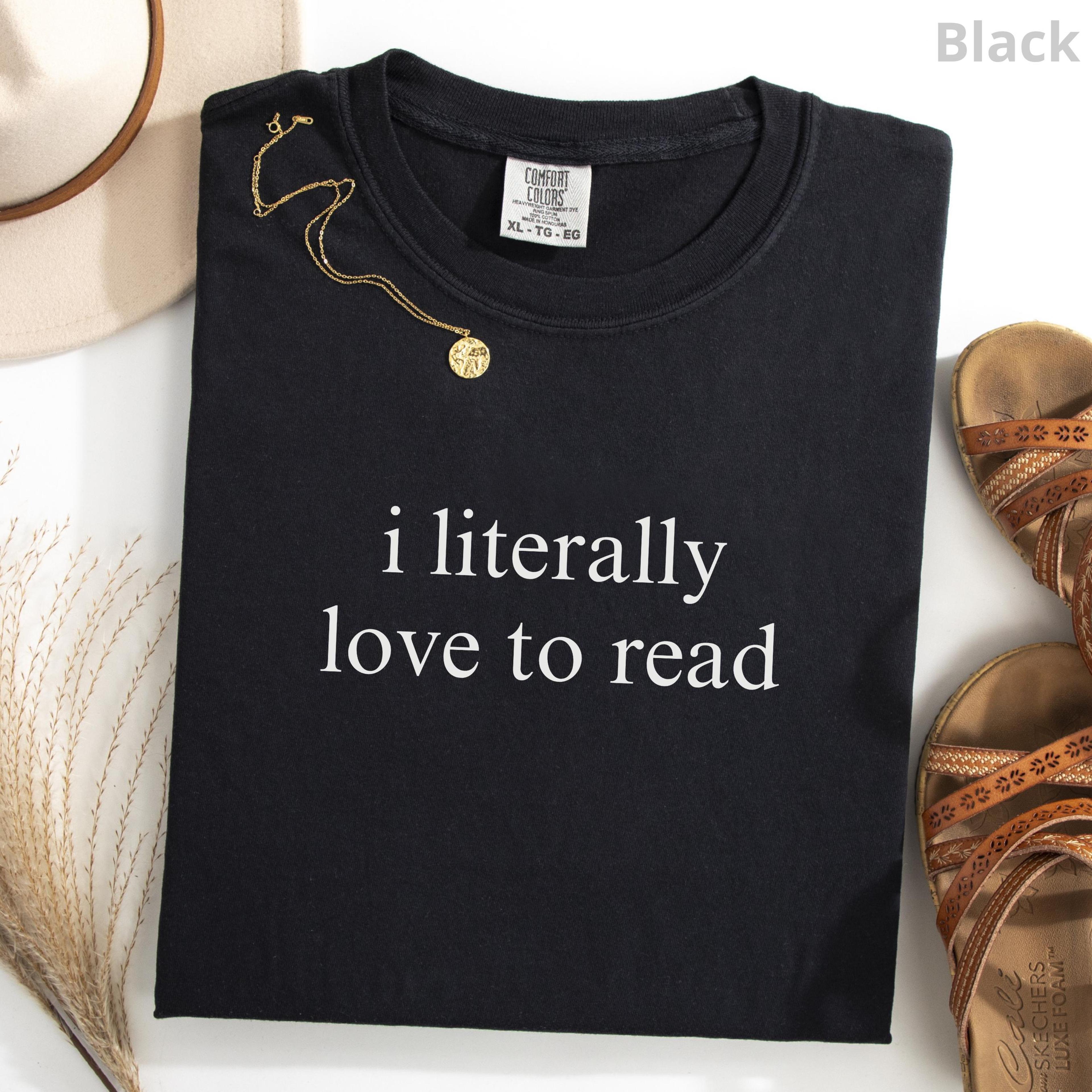 booktrovert shirt literally love to read book lover tee bookworm gift unisex graphic t-shirt