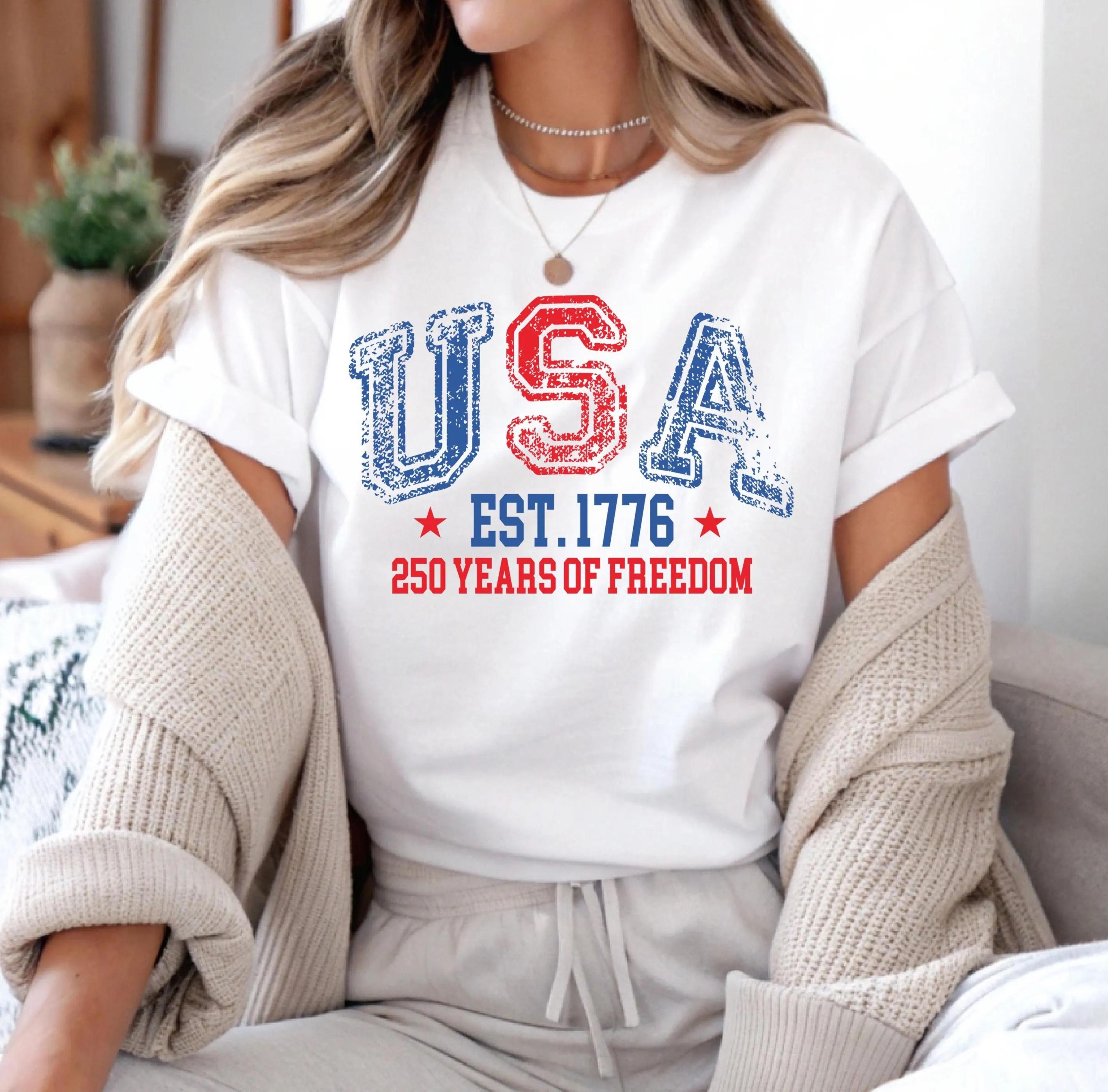 usa 250th anniversary shirt 1776 2026 patriotic 4th of july tee