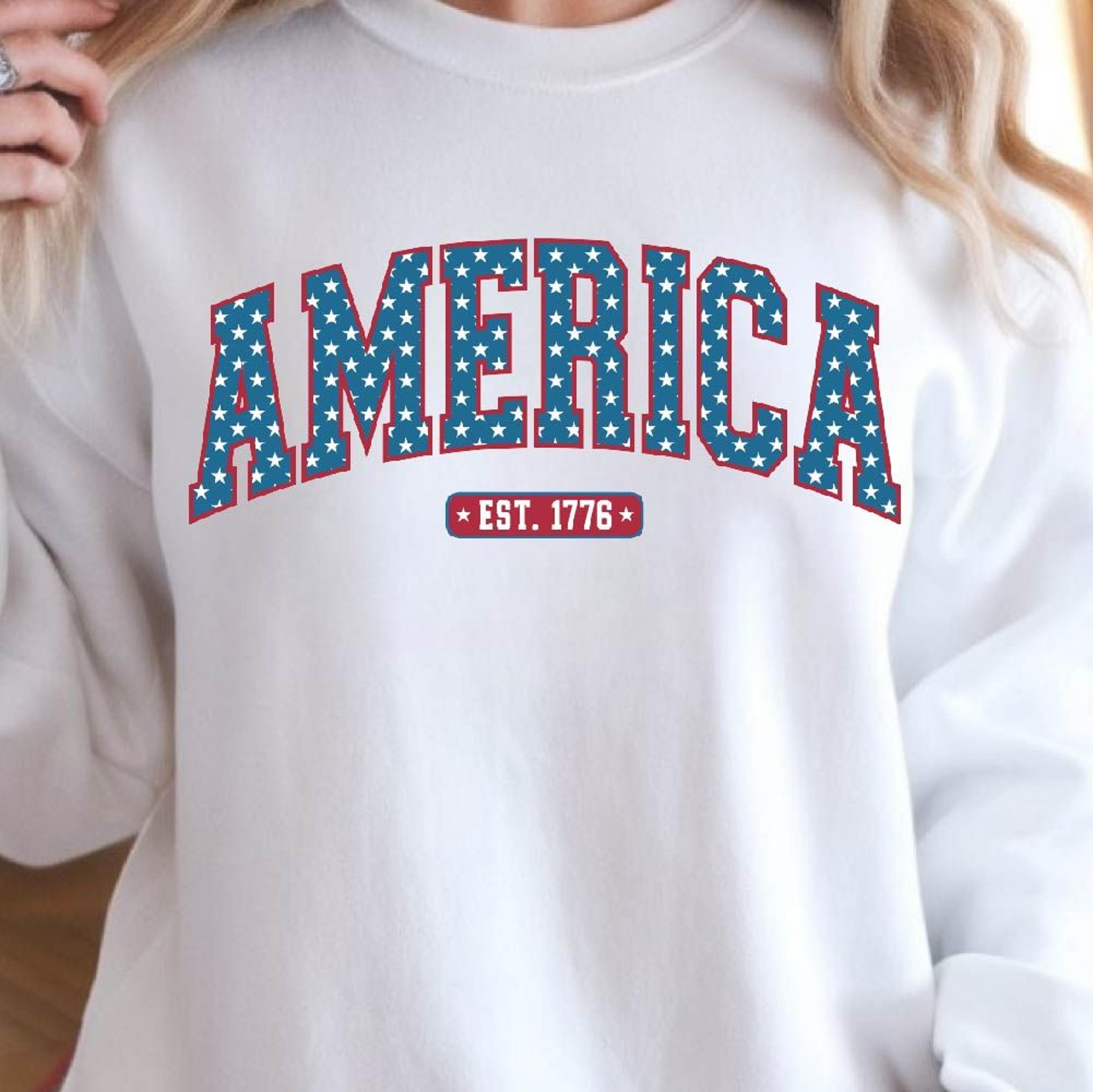 retro america patriotic 4th of july graphic tee