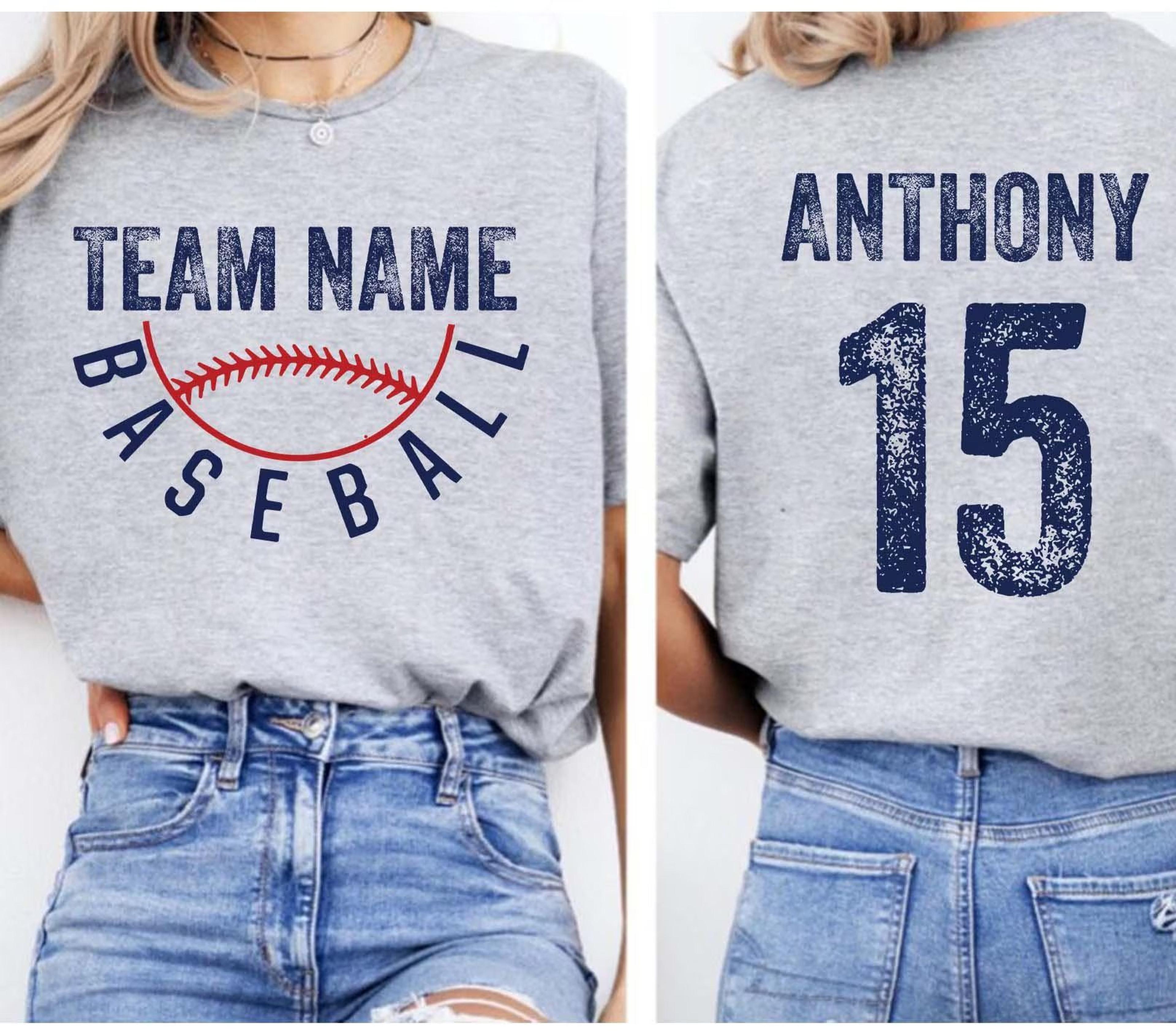 custom baseball shirt, personalized baseball mom game day tee, custom team sports gift shirt