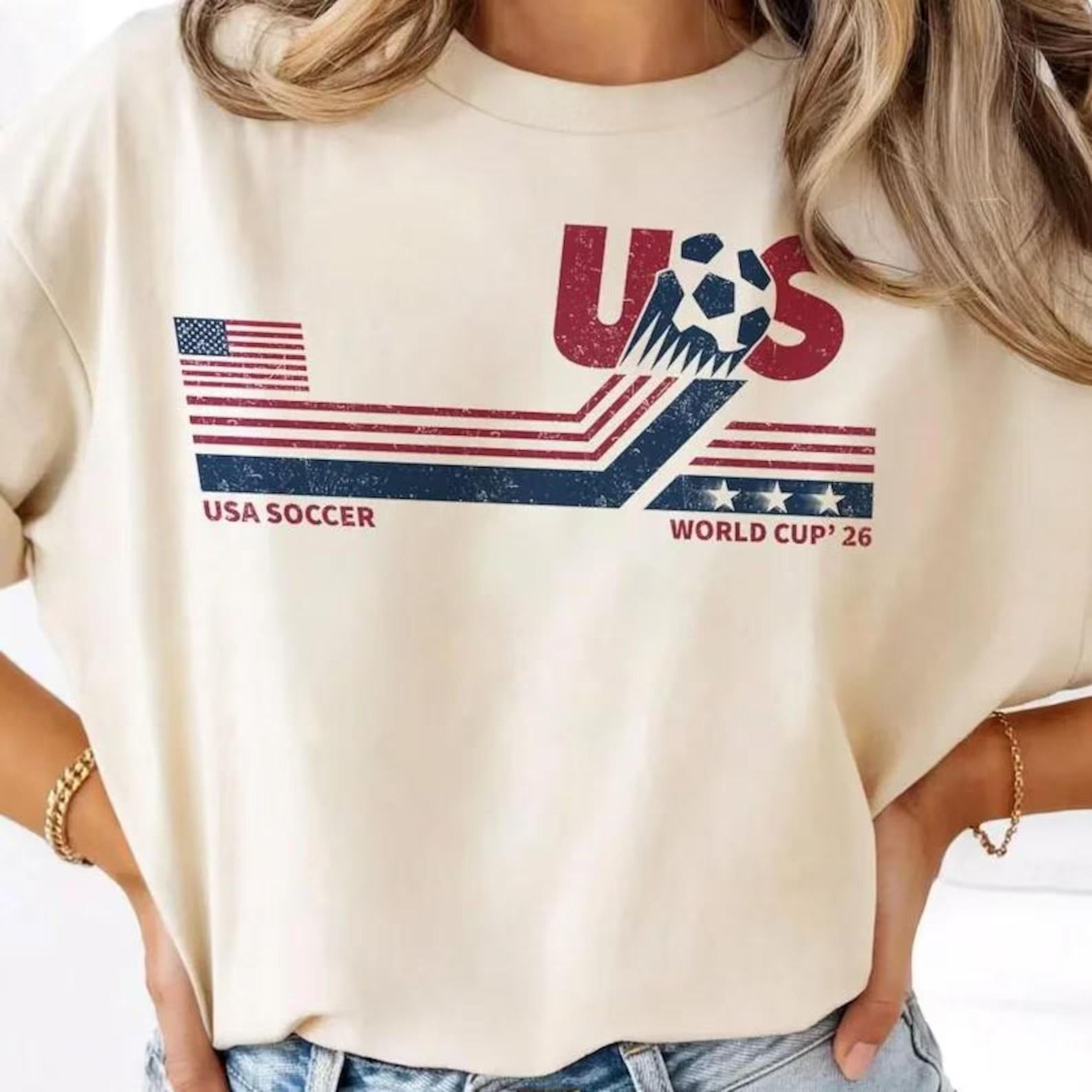 usa soccer world vintage comfort colors shirt – retro american football fan tee