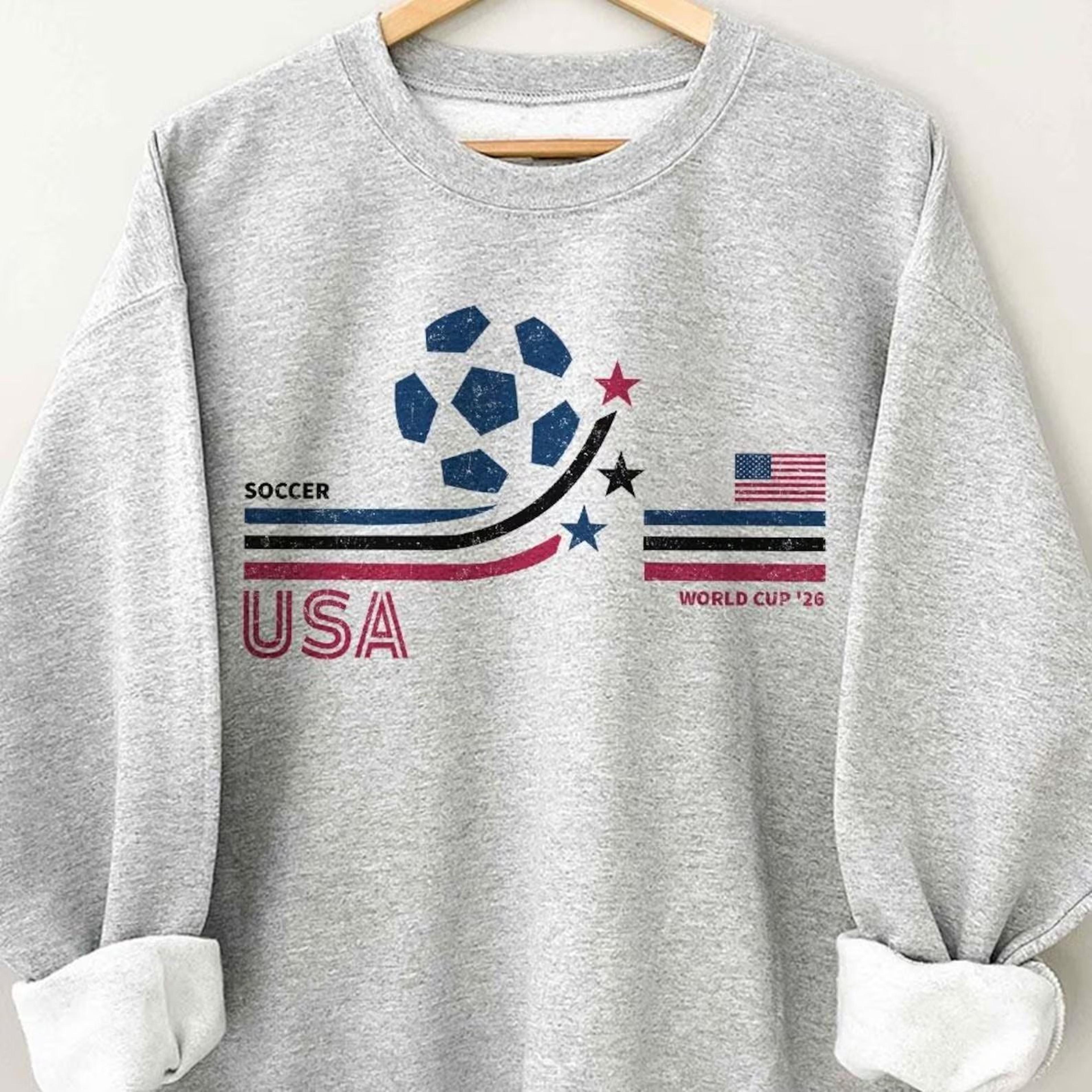retro usa soccer world 2026 comfort colors shirt, 2026 soccer fan shirt, gift for fan fathers day