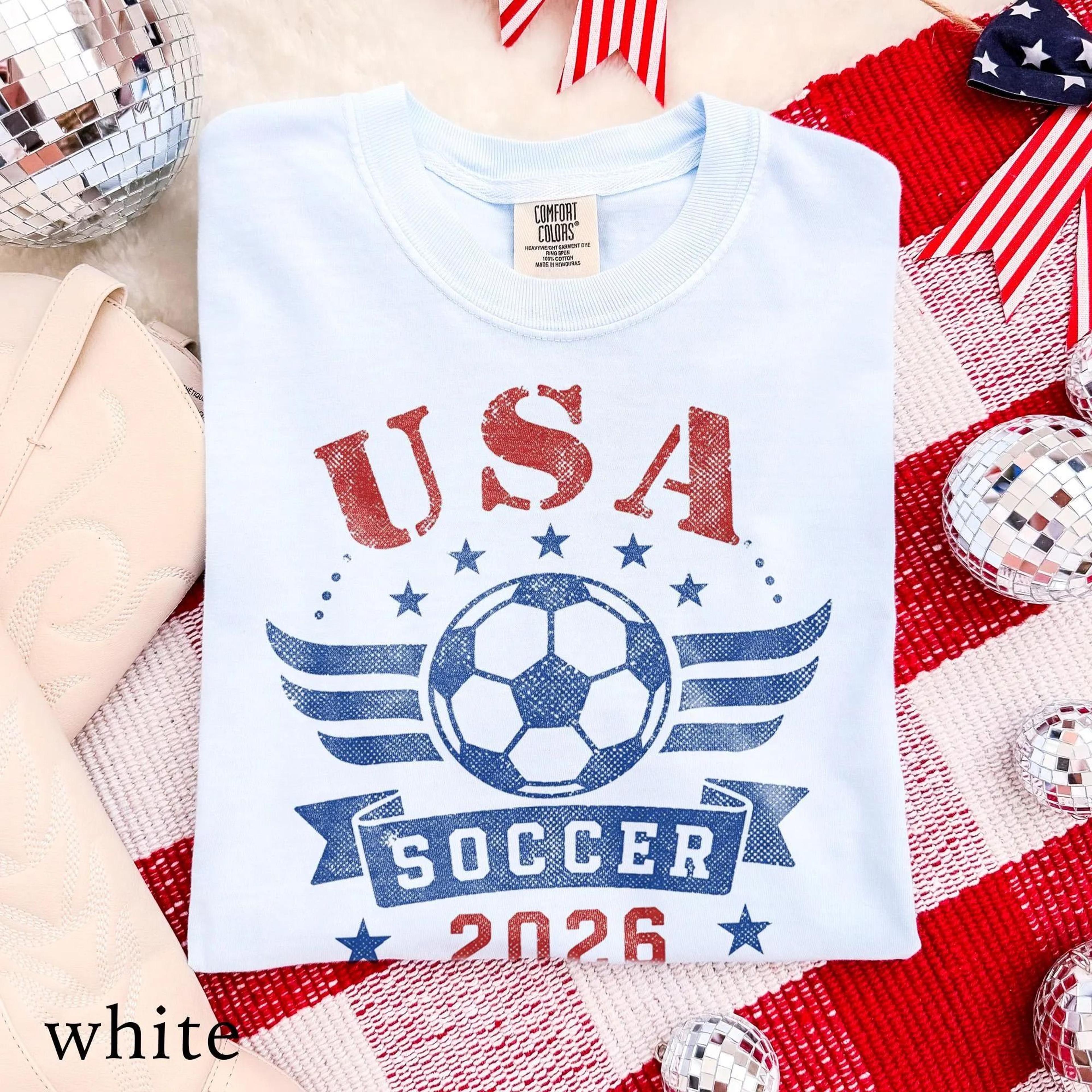 world cup 2026 host nations graphic tee – usa canada mexico soccer fan shirt
