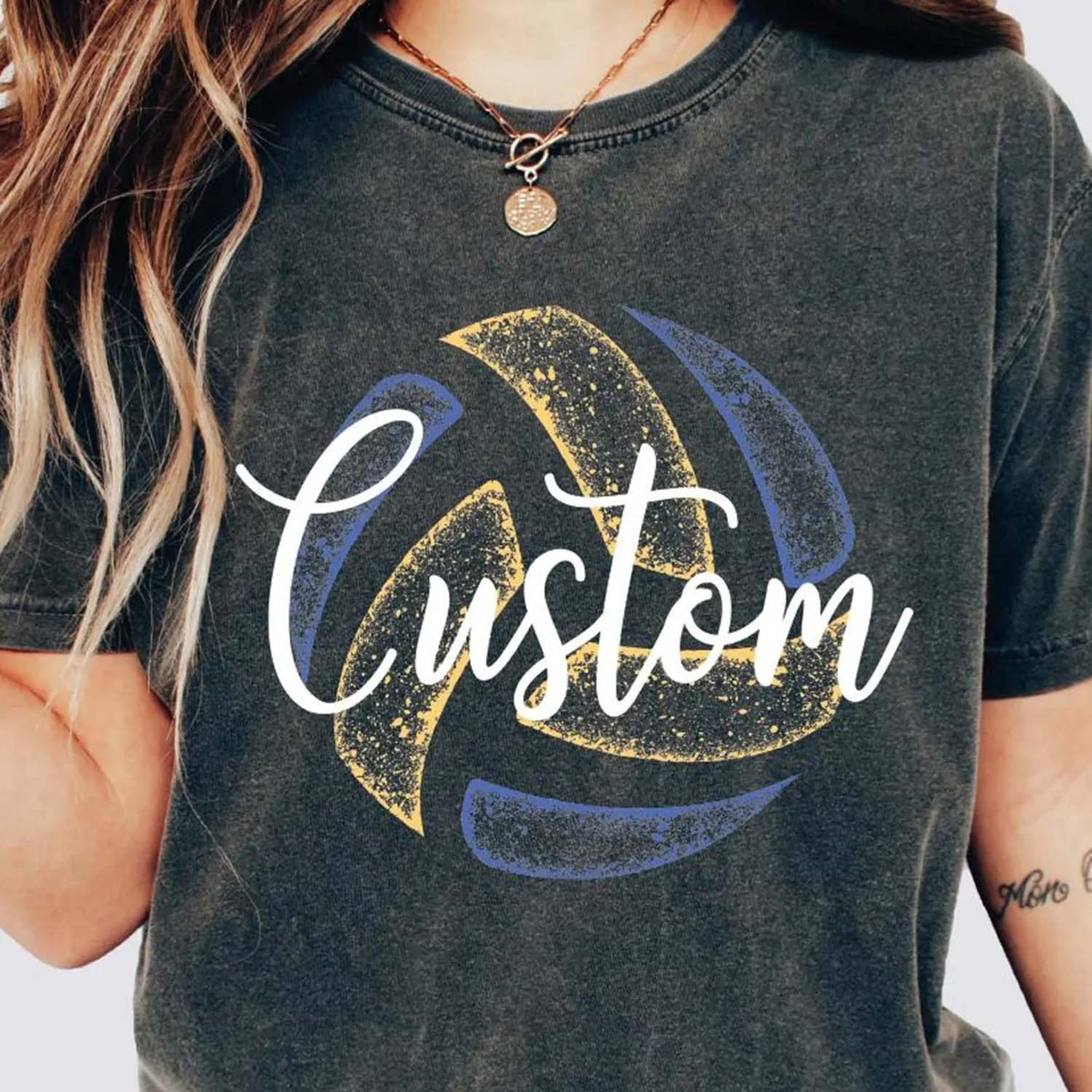custom volleyball shirt, vintage style volleyball tee, personalized mascot name shirt, retro game day shirt