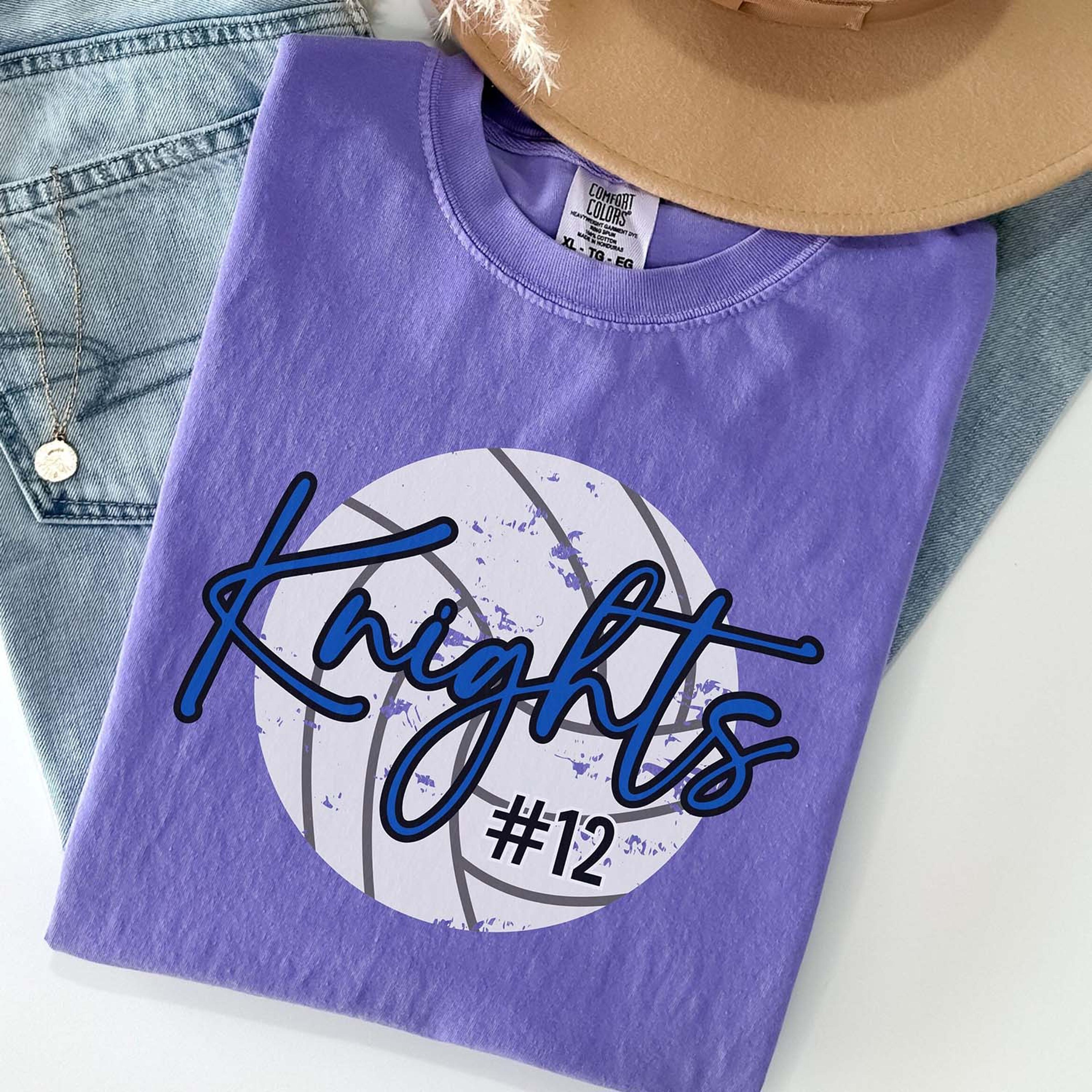 custom volleyball shirt, comfort colors style tee, personalized volleyball team shirt, volleyball gift, sports mom & fan