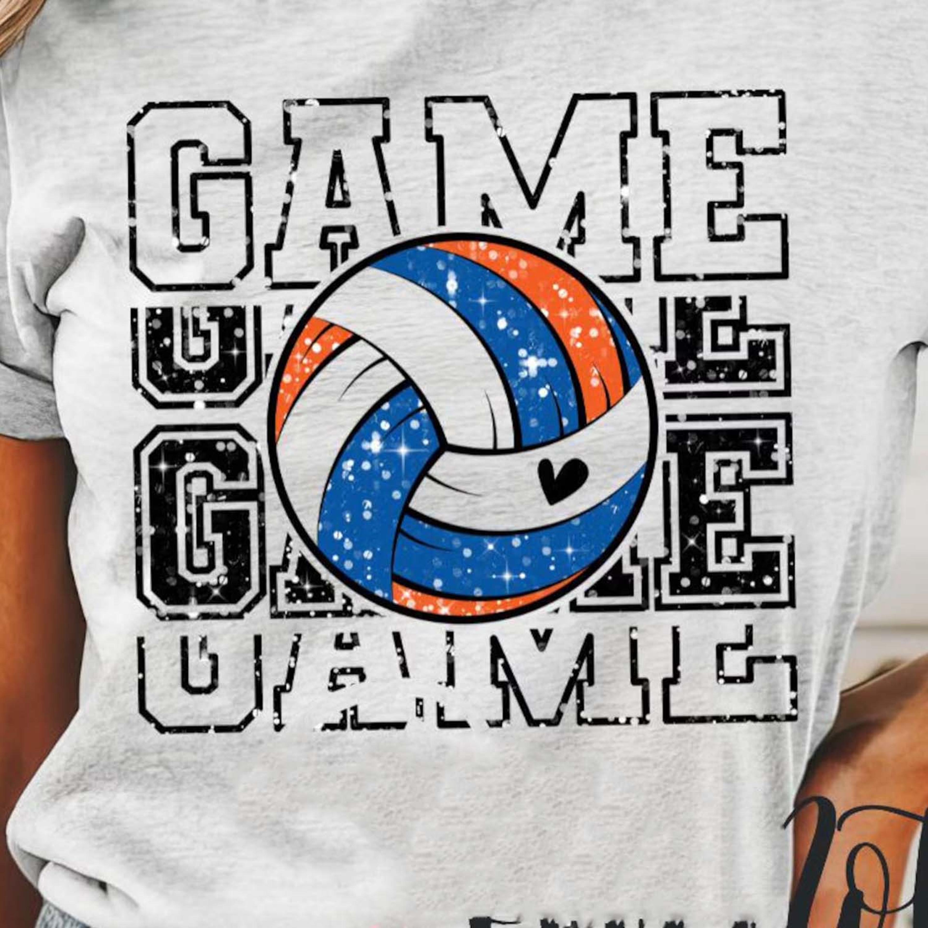 game day volleyball shirt, custom color volleyball fan tee, personalized volleyball team shirt