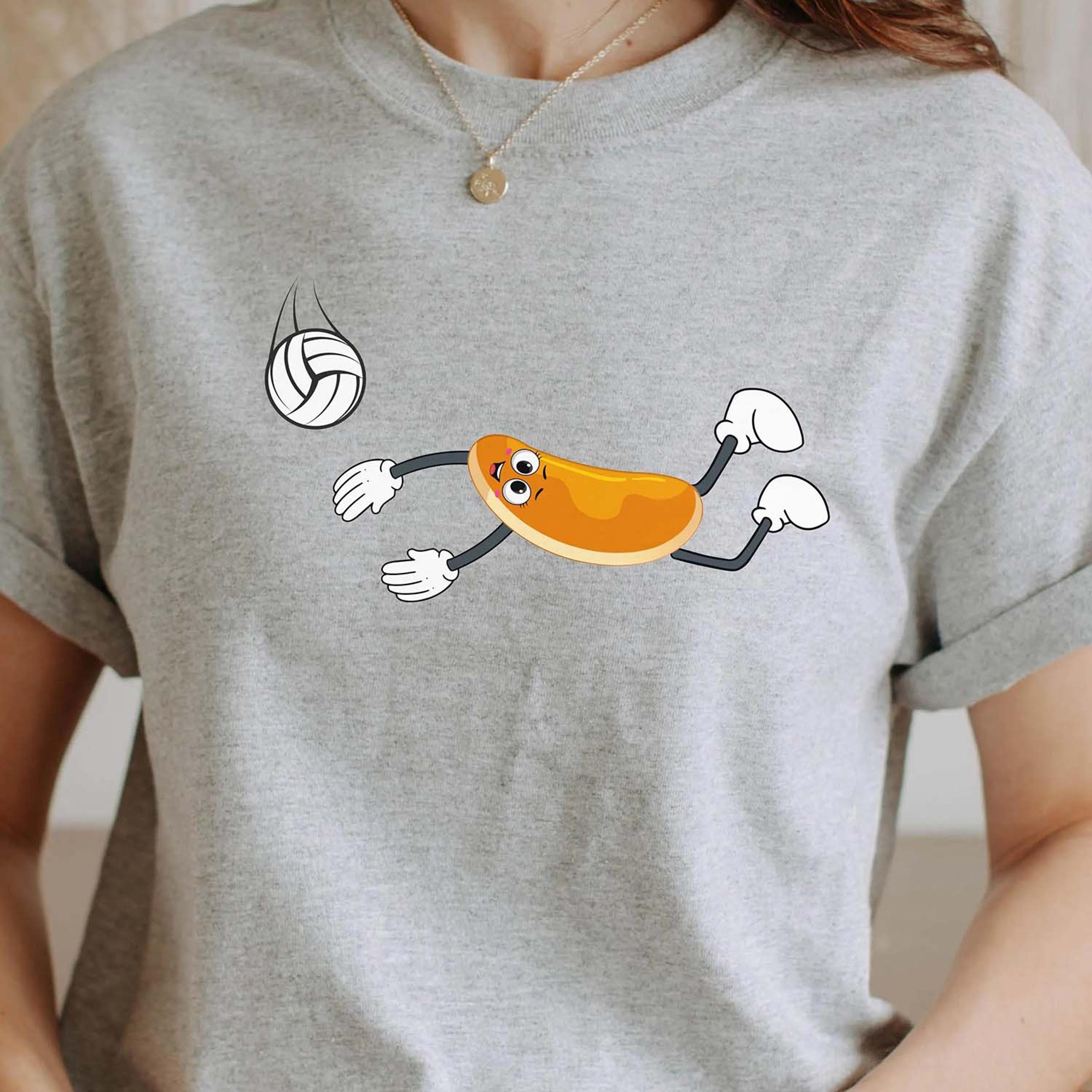 funny volleyball pancake shirt, volleyball humor tee, volleyball player shirt, unisex sports tee