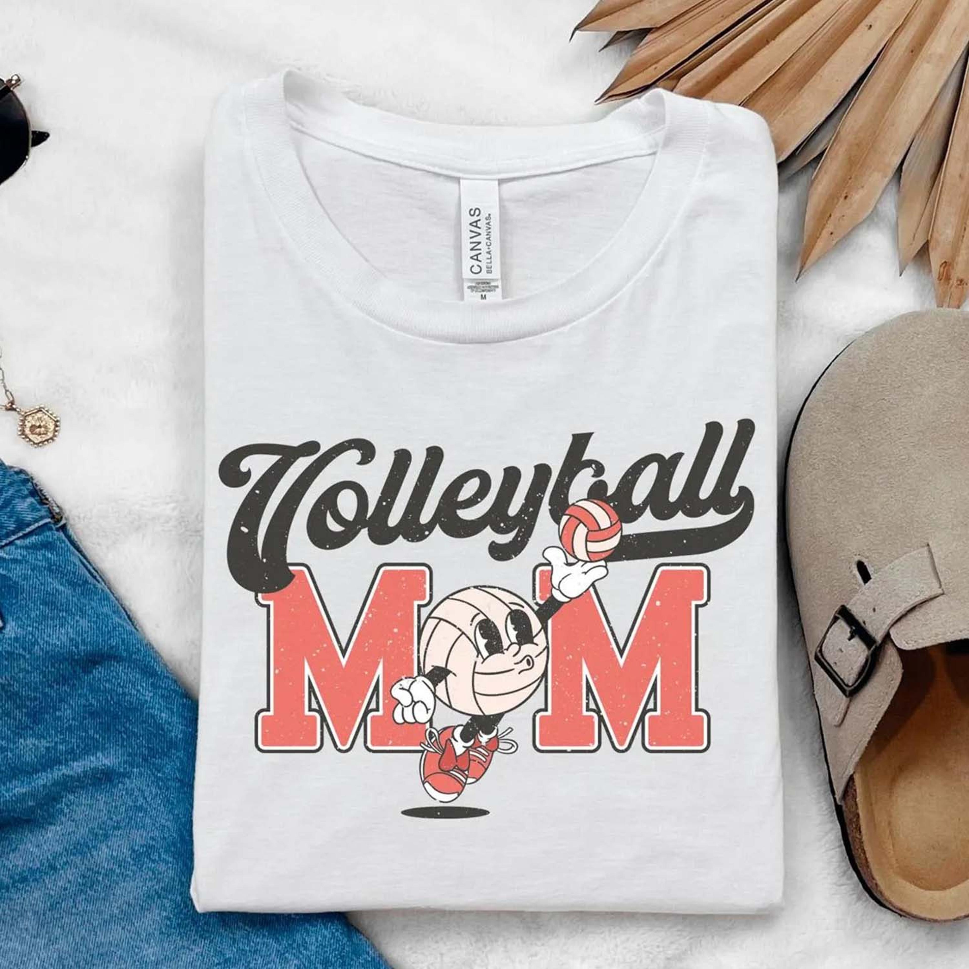 volleyball mom t-shirt, gift for volleyball mom, game day mom tee, volleyball lover shirt