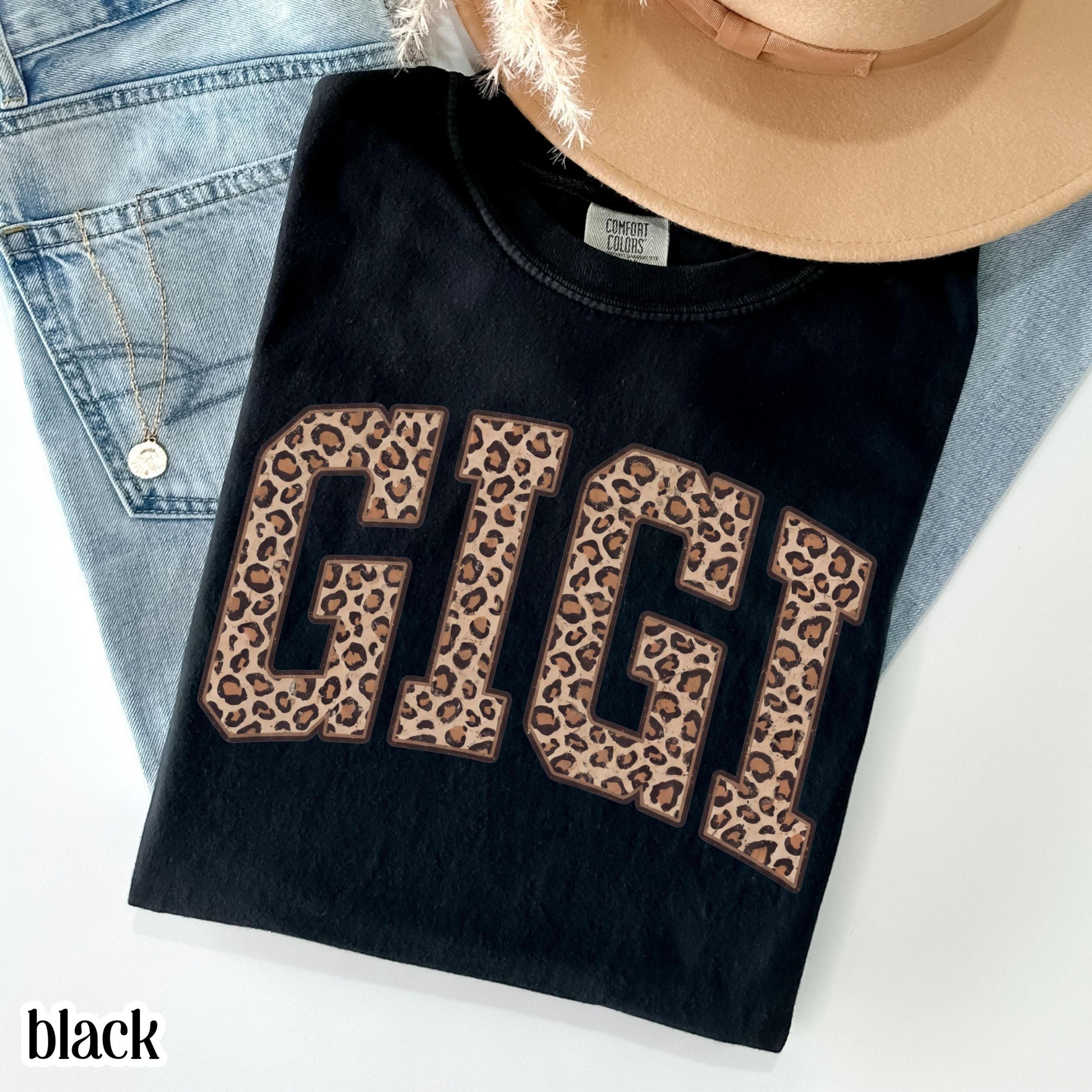 leopard gigi shirt | grandma tshirt | retro nana cheetah print graphic tee