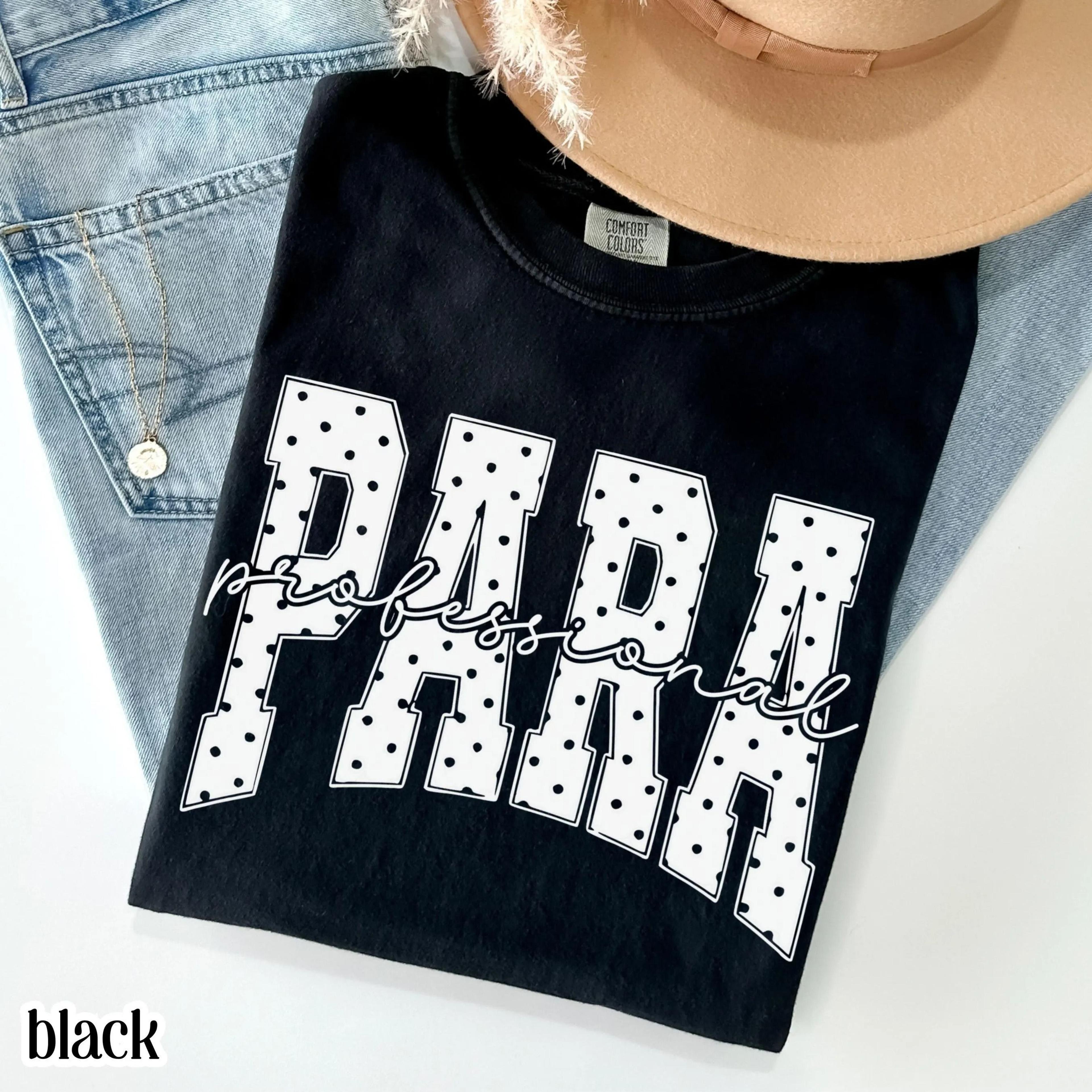 paraprofessional blue polka dots shirt | paraprofessional shirt | cottagecore para teacher aide tee