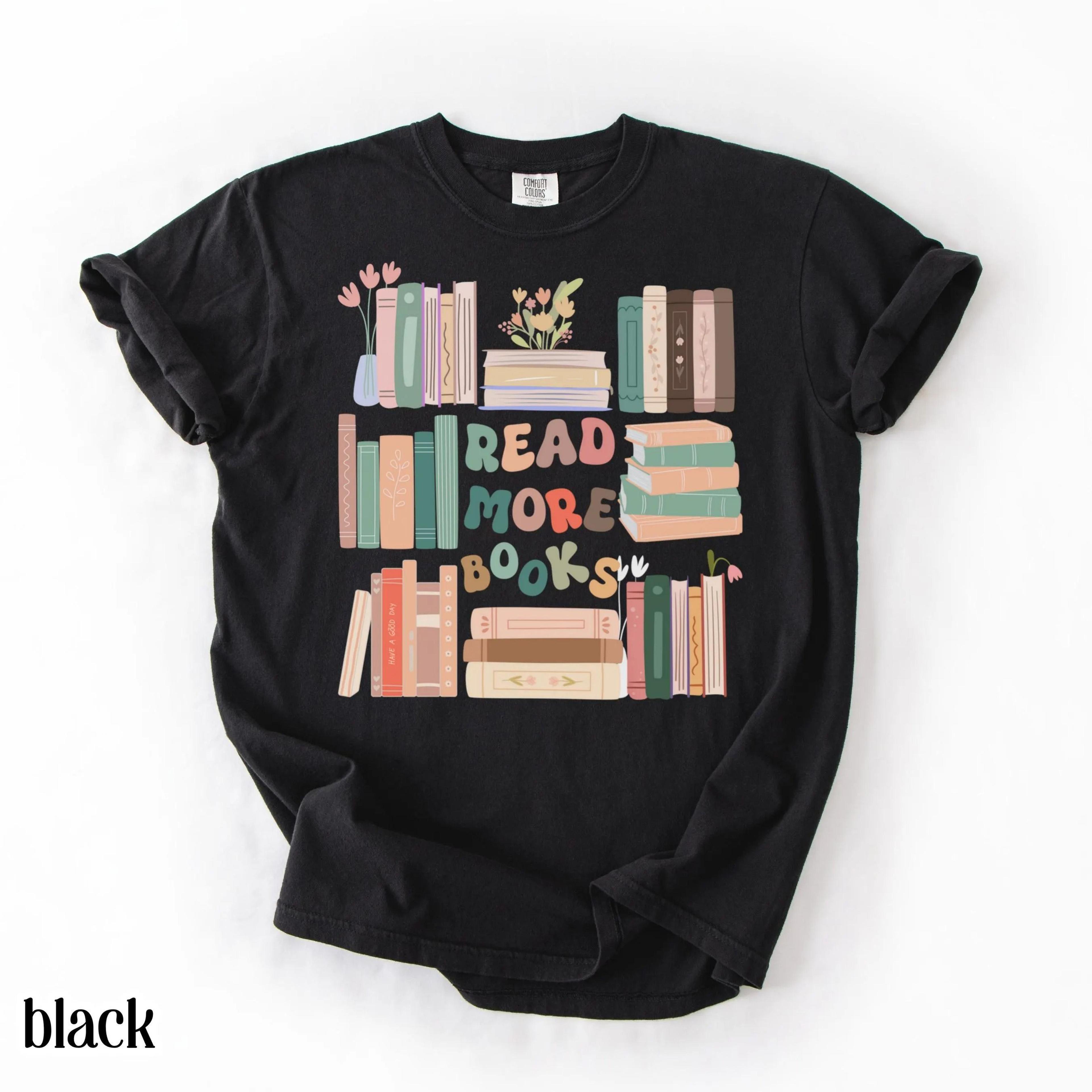 read more books shirt | librarian bookish t-shirt | retro literature reader tee