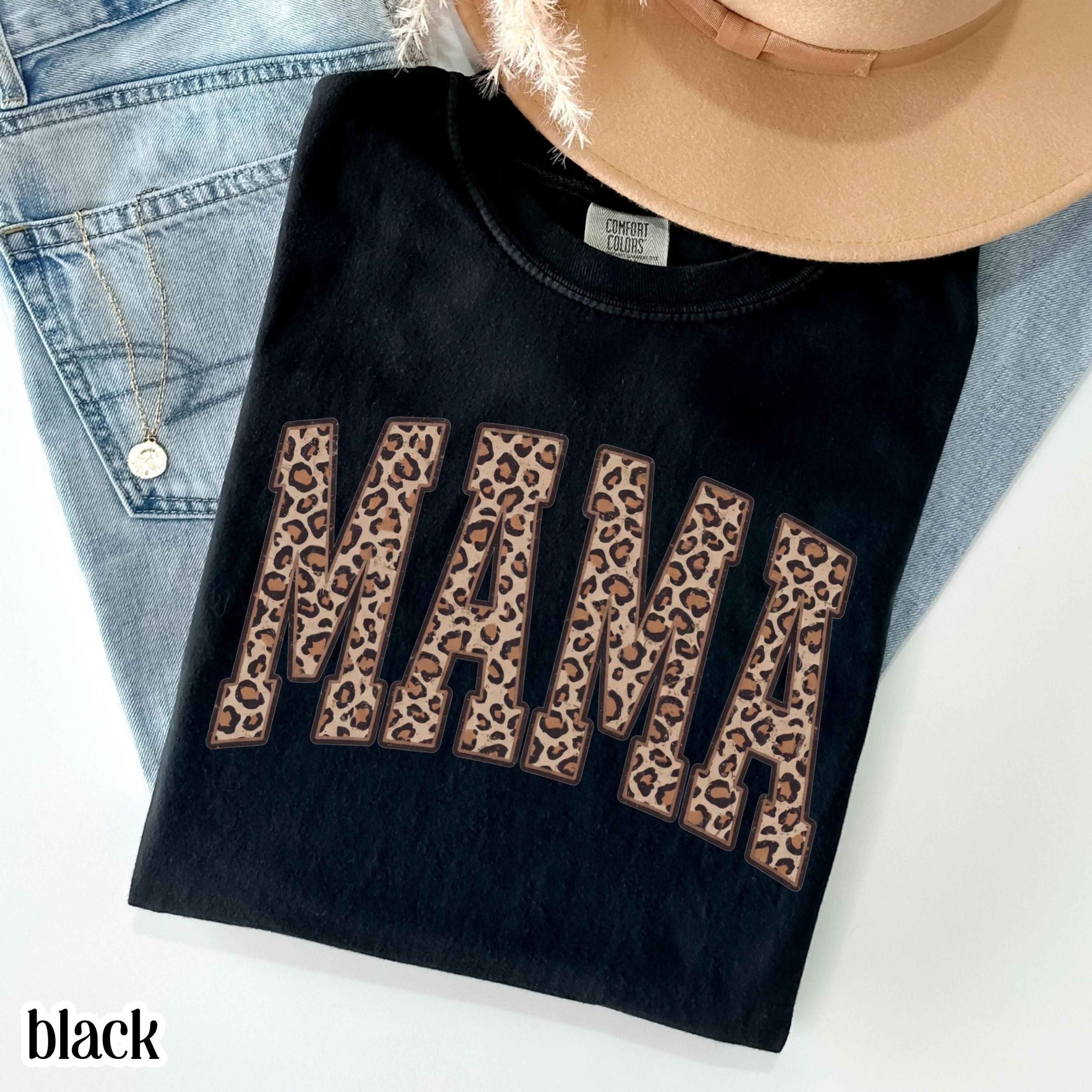 leopard mama shirt | mama shirt | retro cheetah print mother's day tee