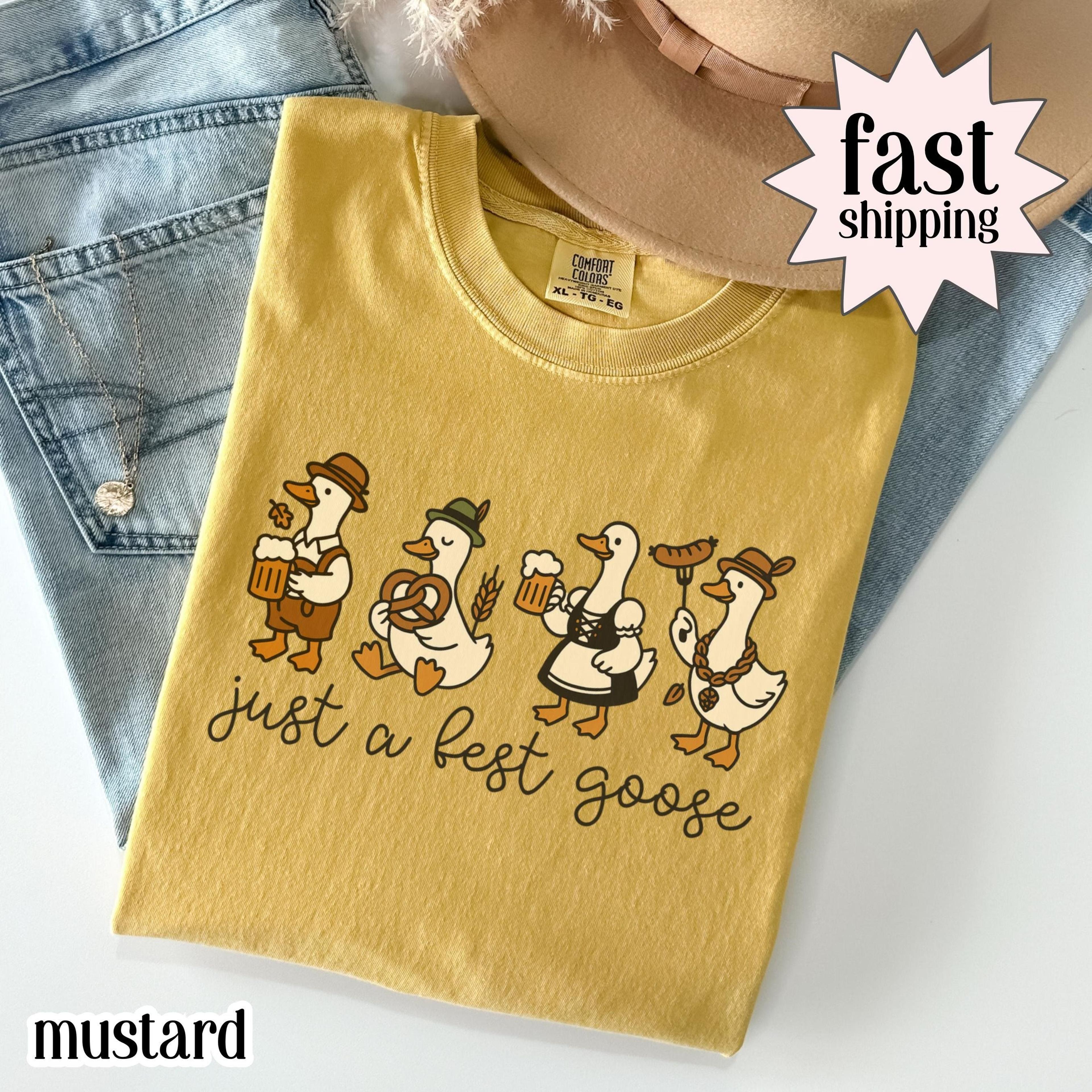 oktoberfest goose shirt | funny silly goose oktoberfest tee | prost german beer festival t-shirt