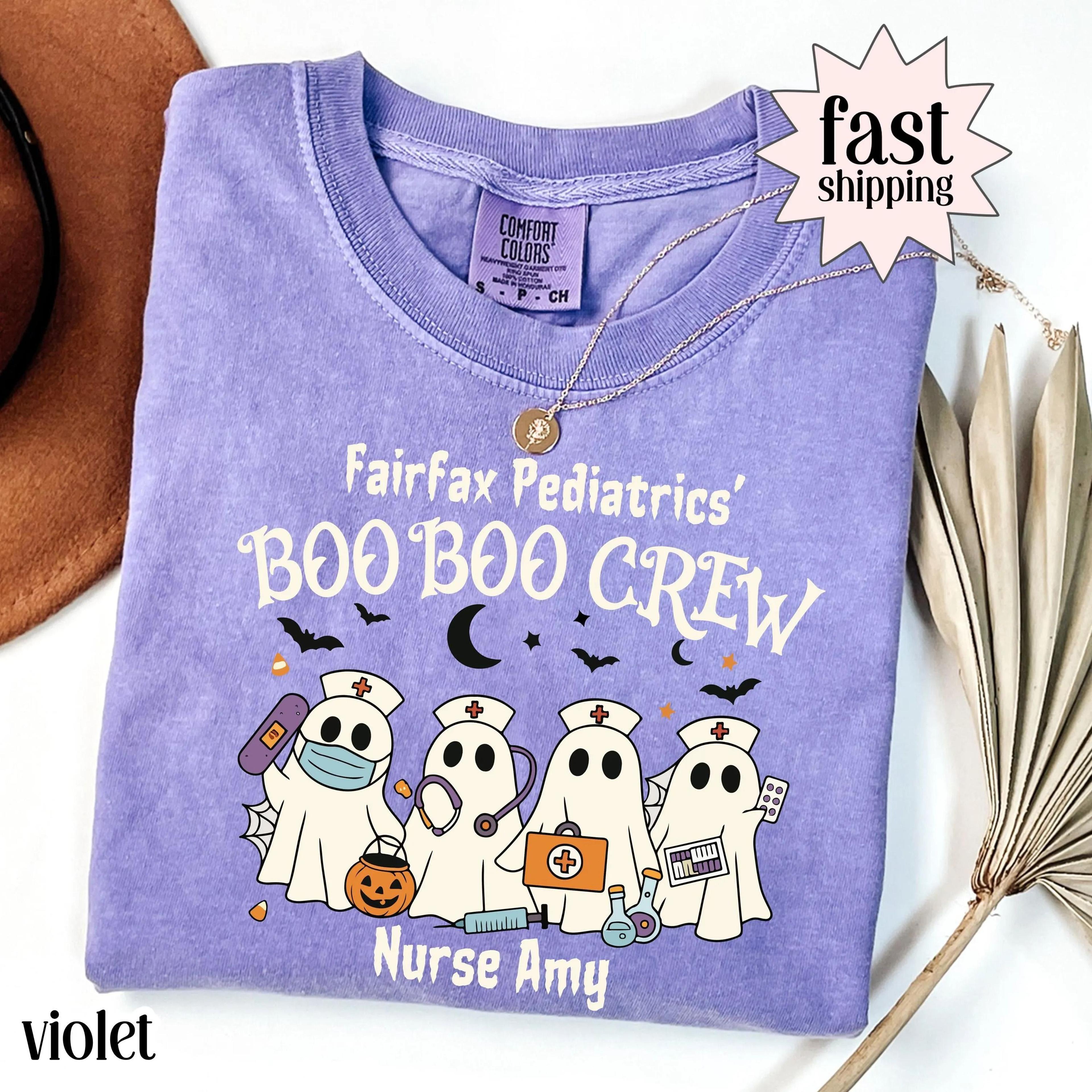 halloween nurse shirt | boo boo ghost rn tee | spooky season registered nurse t-shirt