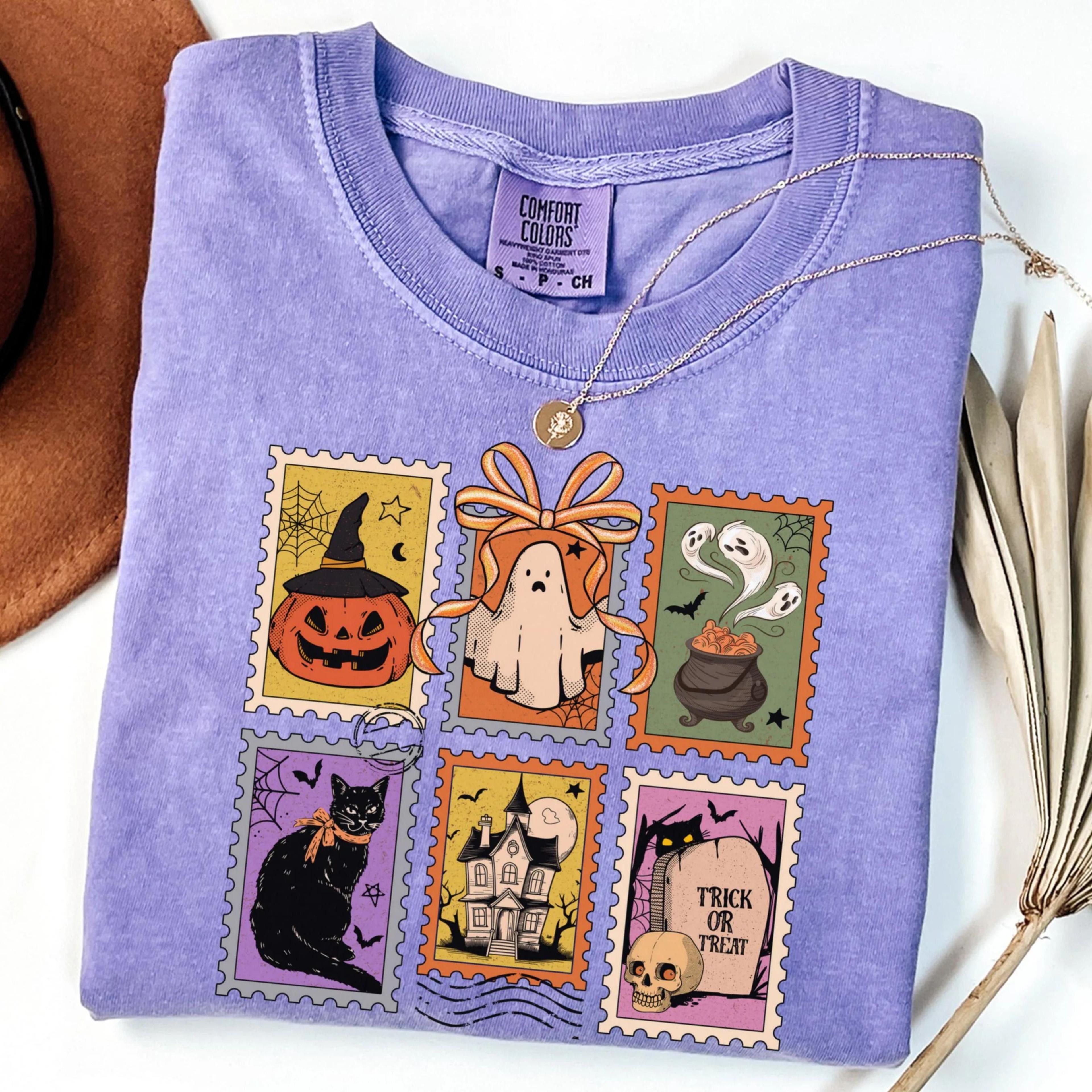 summerween cat halloween shirt | cute ghost spooky season tee | fall graphic t-shirt
