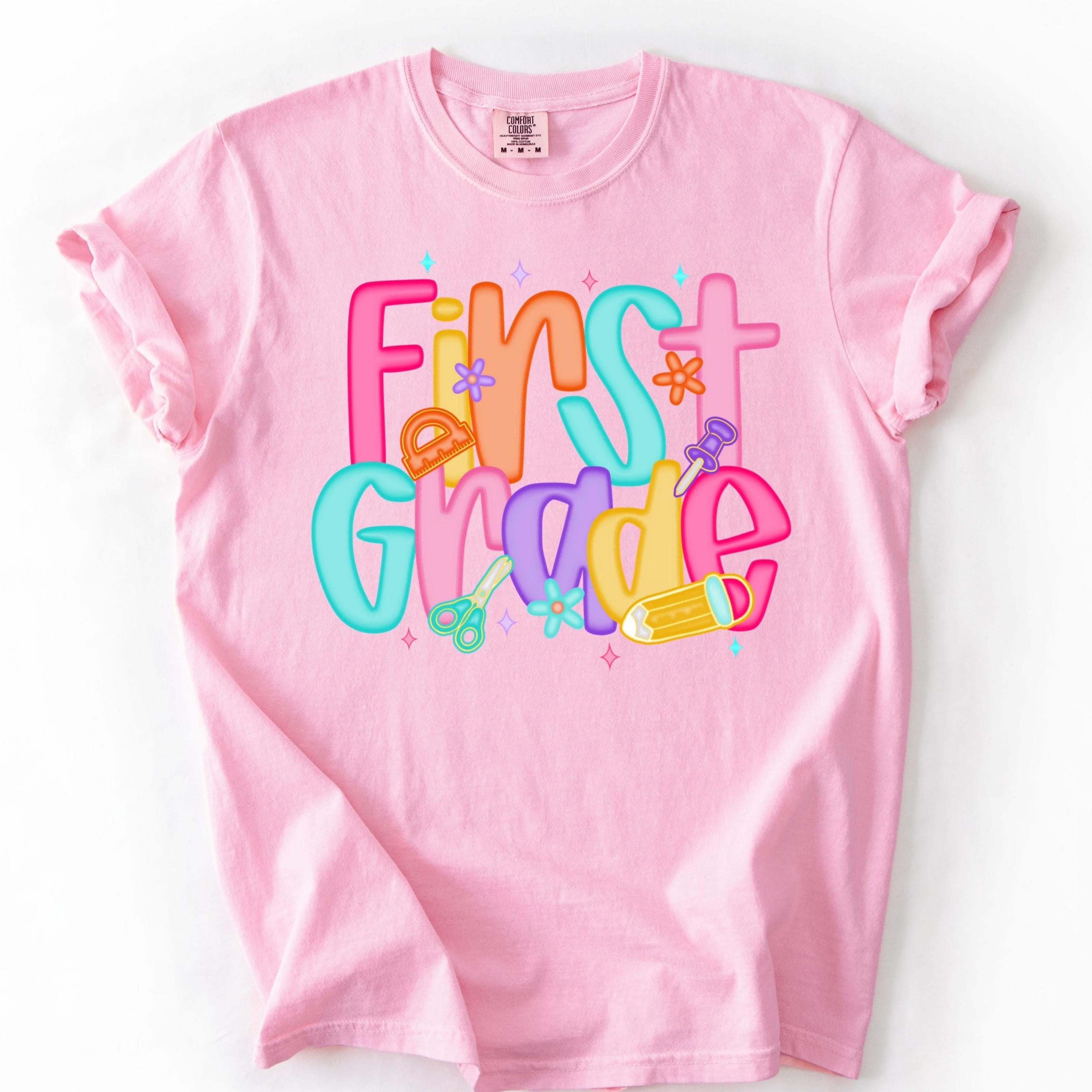 first grade teacher shirt | 1st grade teacher tee | back to school educator graphic t-shirt