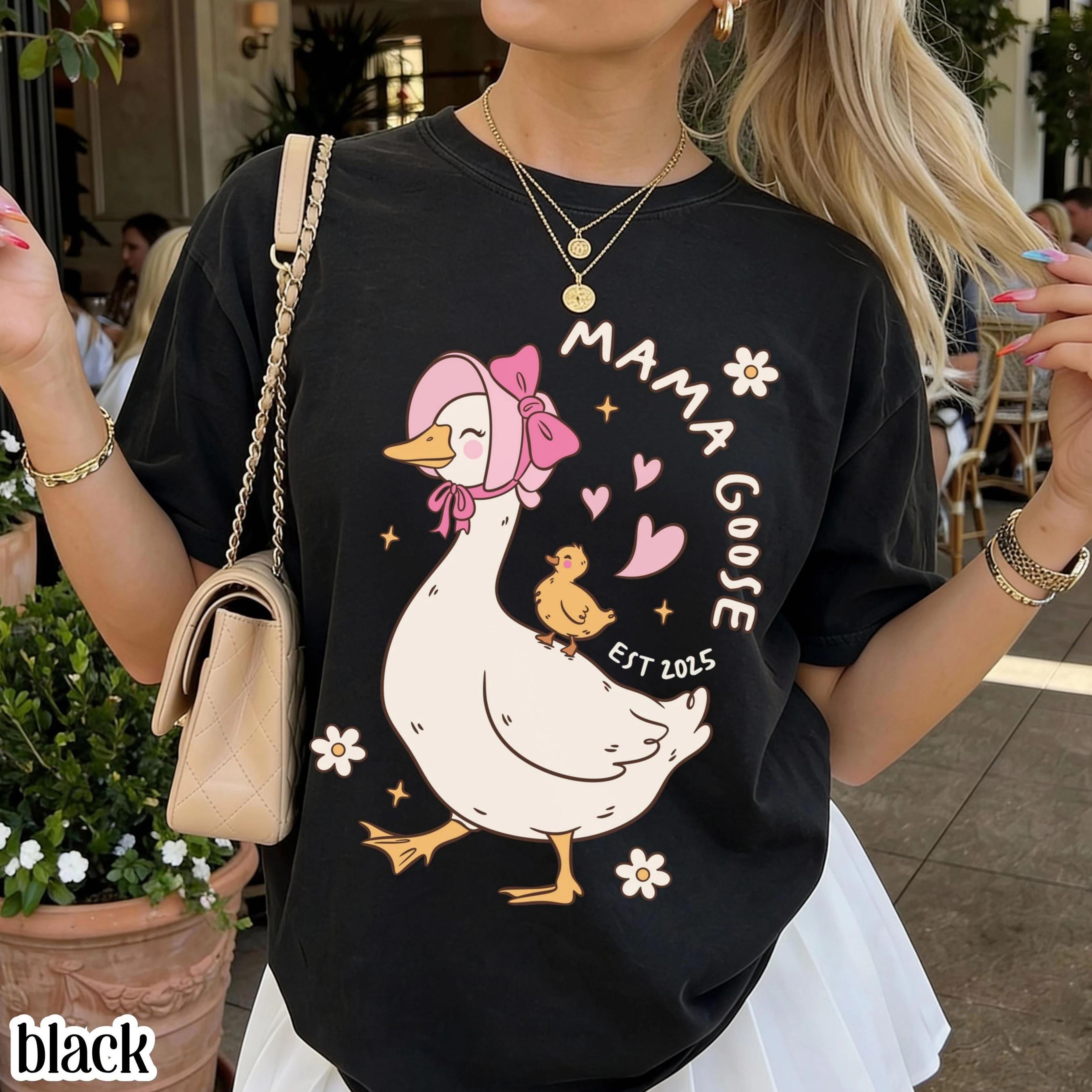 mama goose shirt | vintage silly goose comfort colors tee | mother's day graphic t-shirt