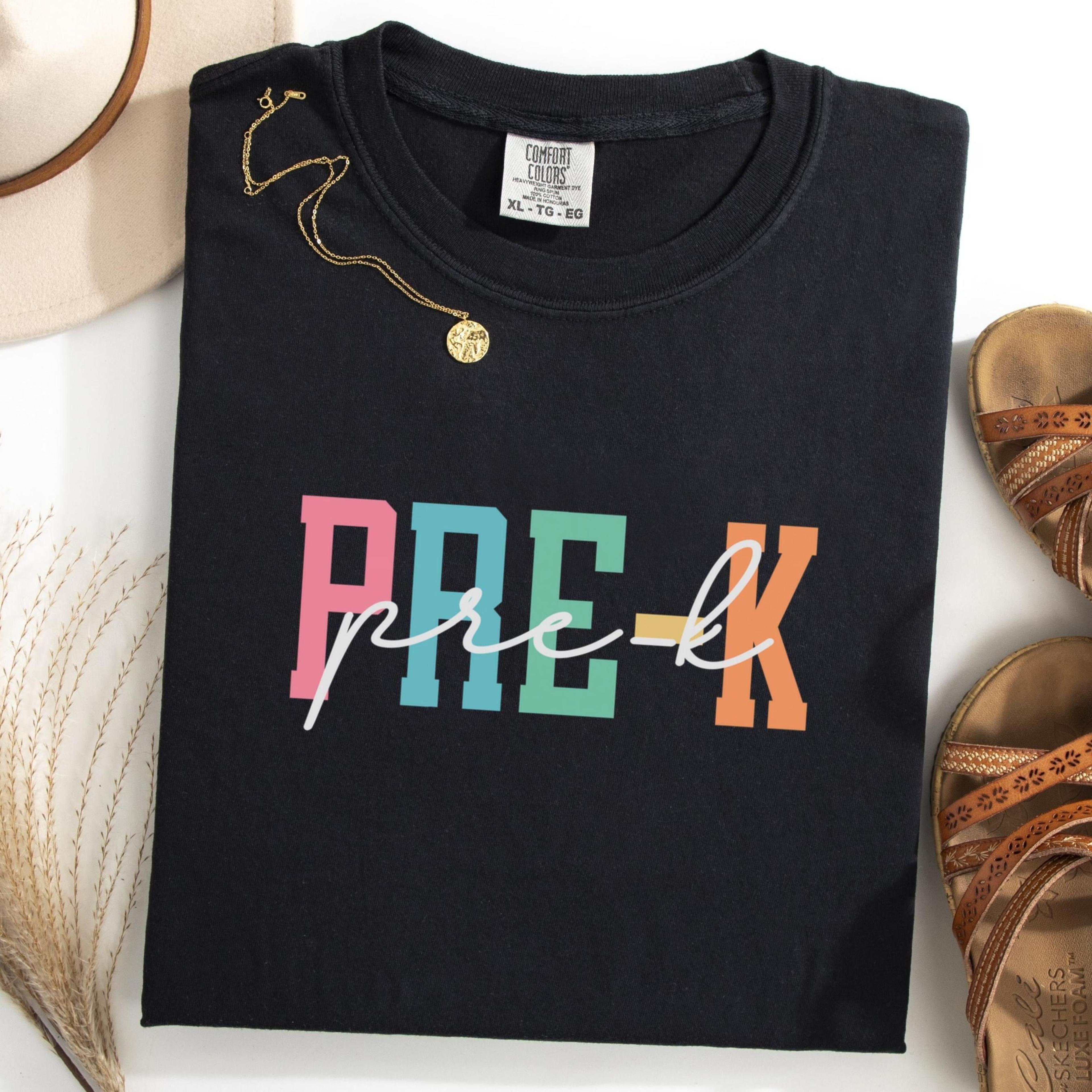 pre k teacher shirt kindergarten teacher tee back to school teacher shirt preschool teacher graphic t-shirt educator gif