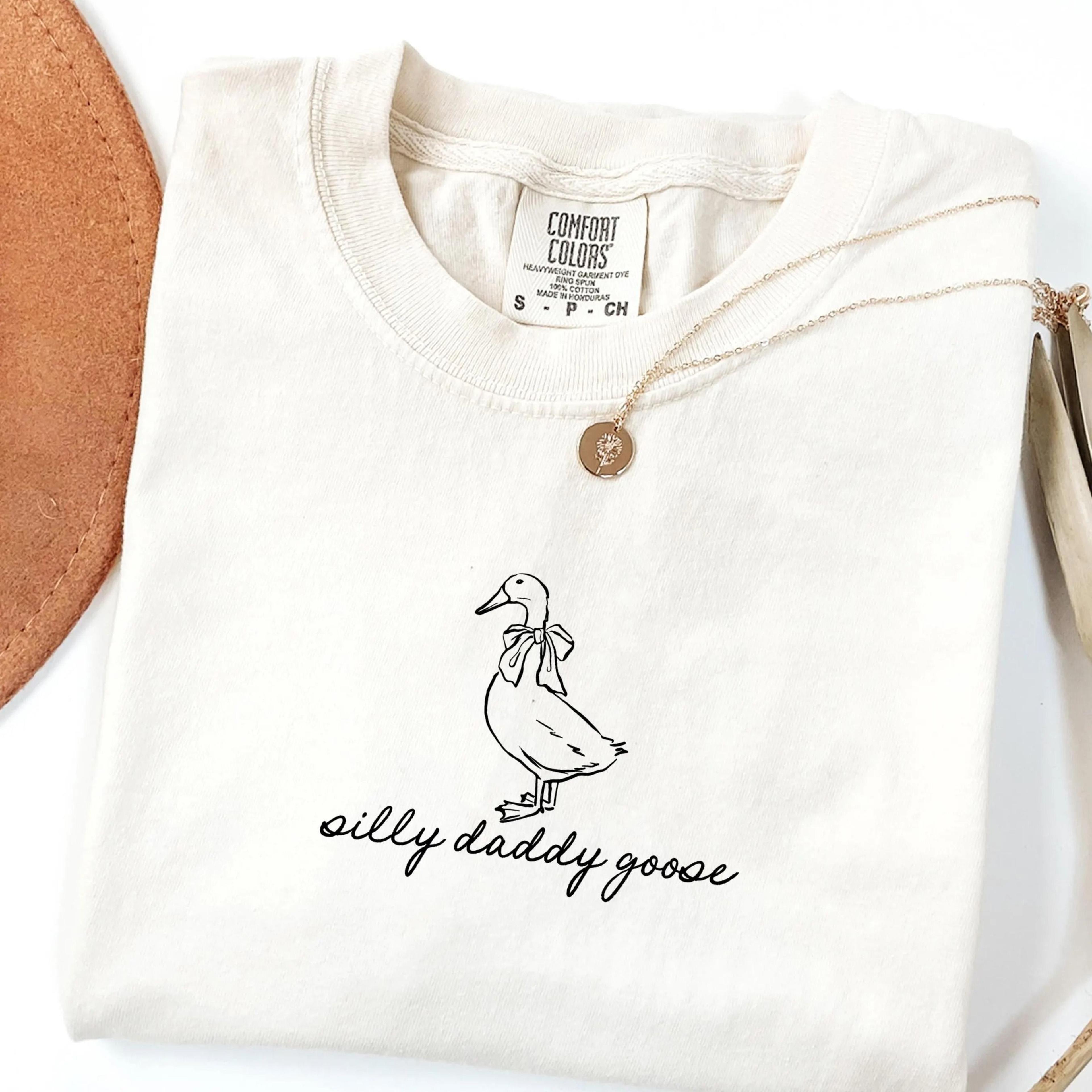 daddy goose shirt first father's day gift goose family shirt silly goose baby announcement tee pregnancy reveal gift