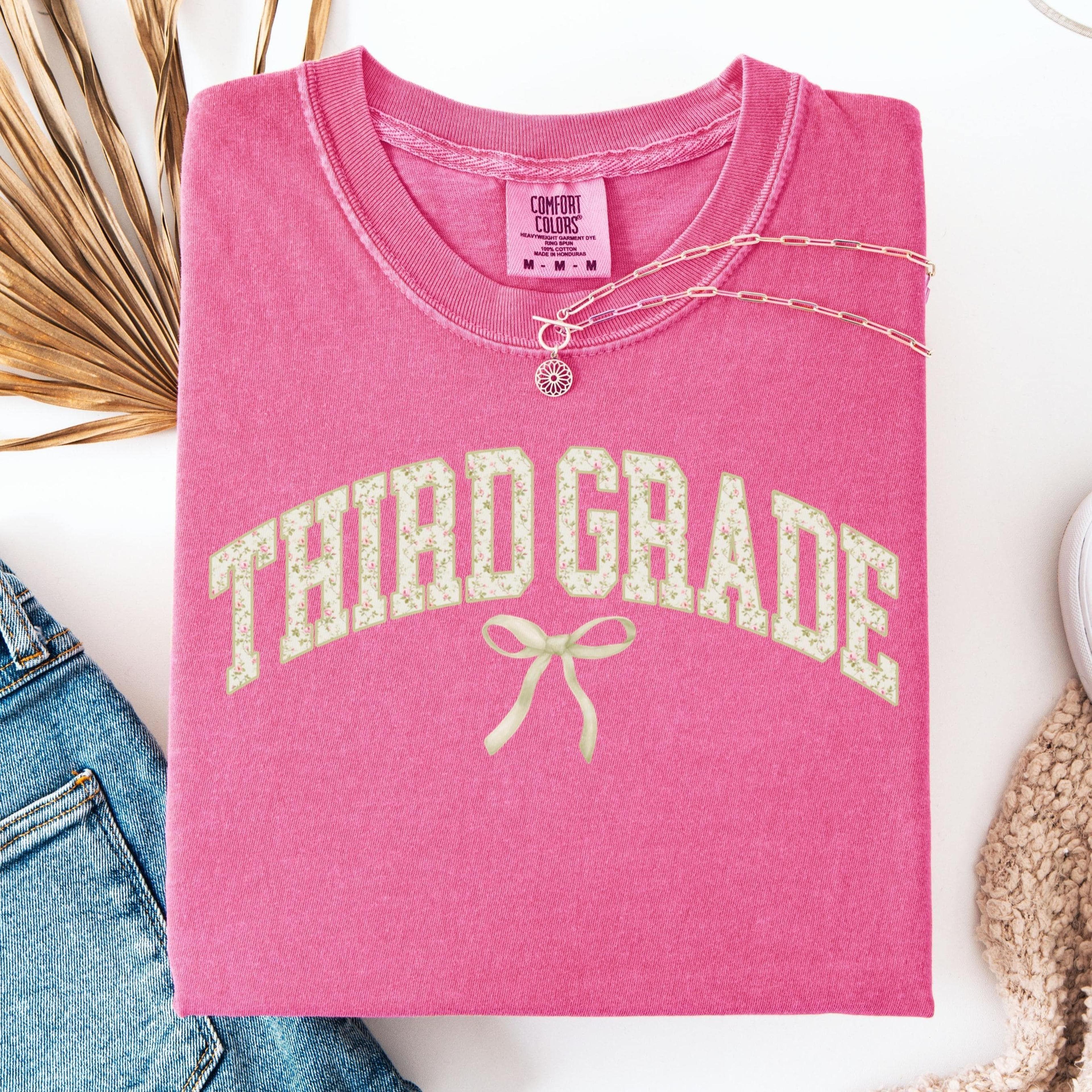 third grade teacher shirt 3rd grade teacher tee back to school teacher shirt elementary teacher graphic tee educator gif