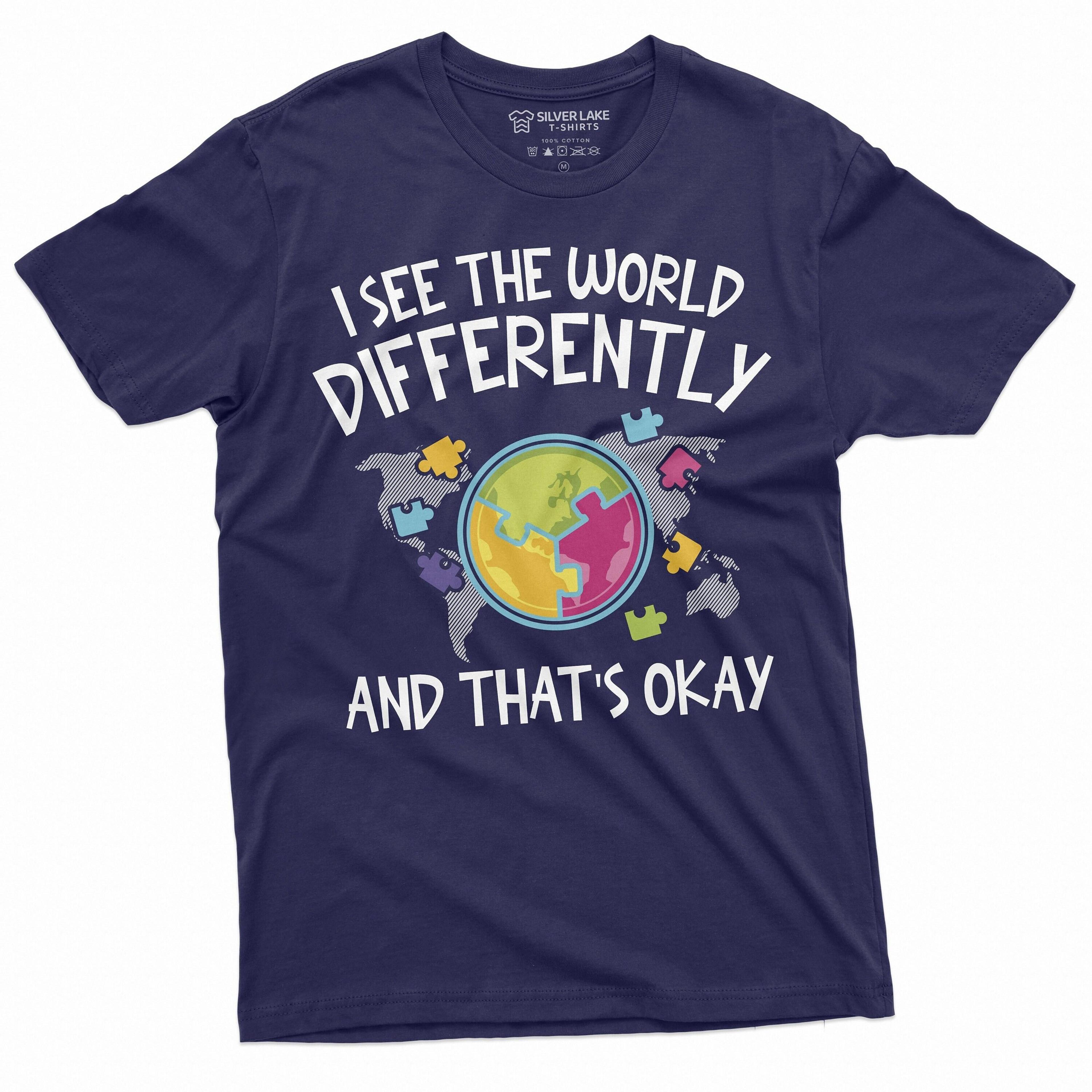 autism t-shirt autism awareness day seeing the world differently tee shirt autistic autism awareness month tee shirt