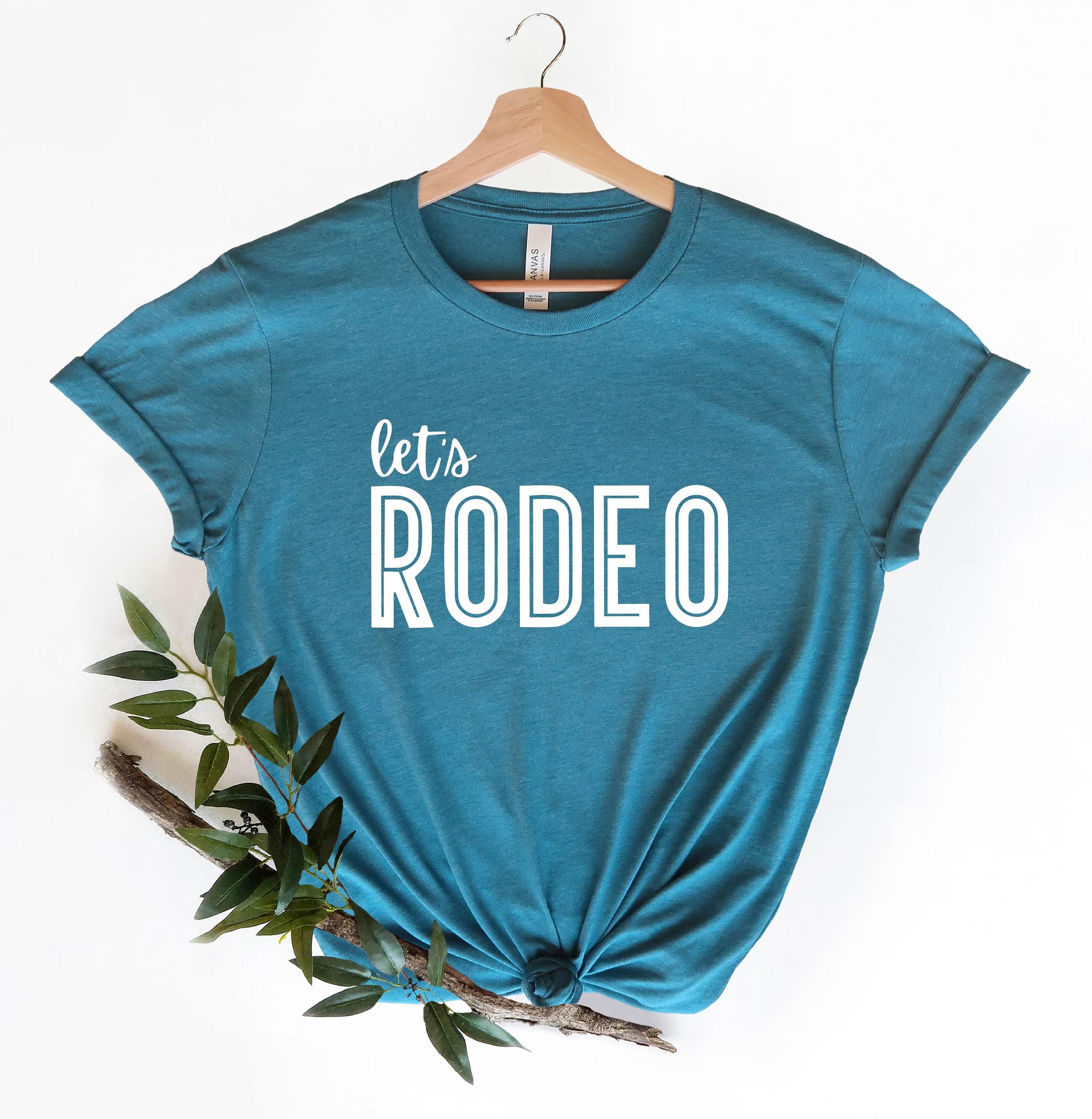 let's rodeo shirt western country graphic tee cowgirl cowboy rodeo t-shirt country music gift