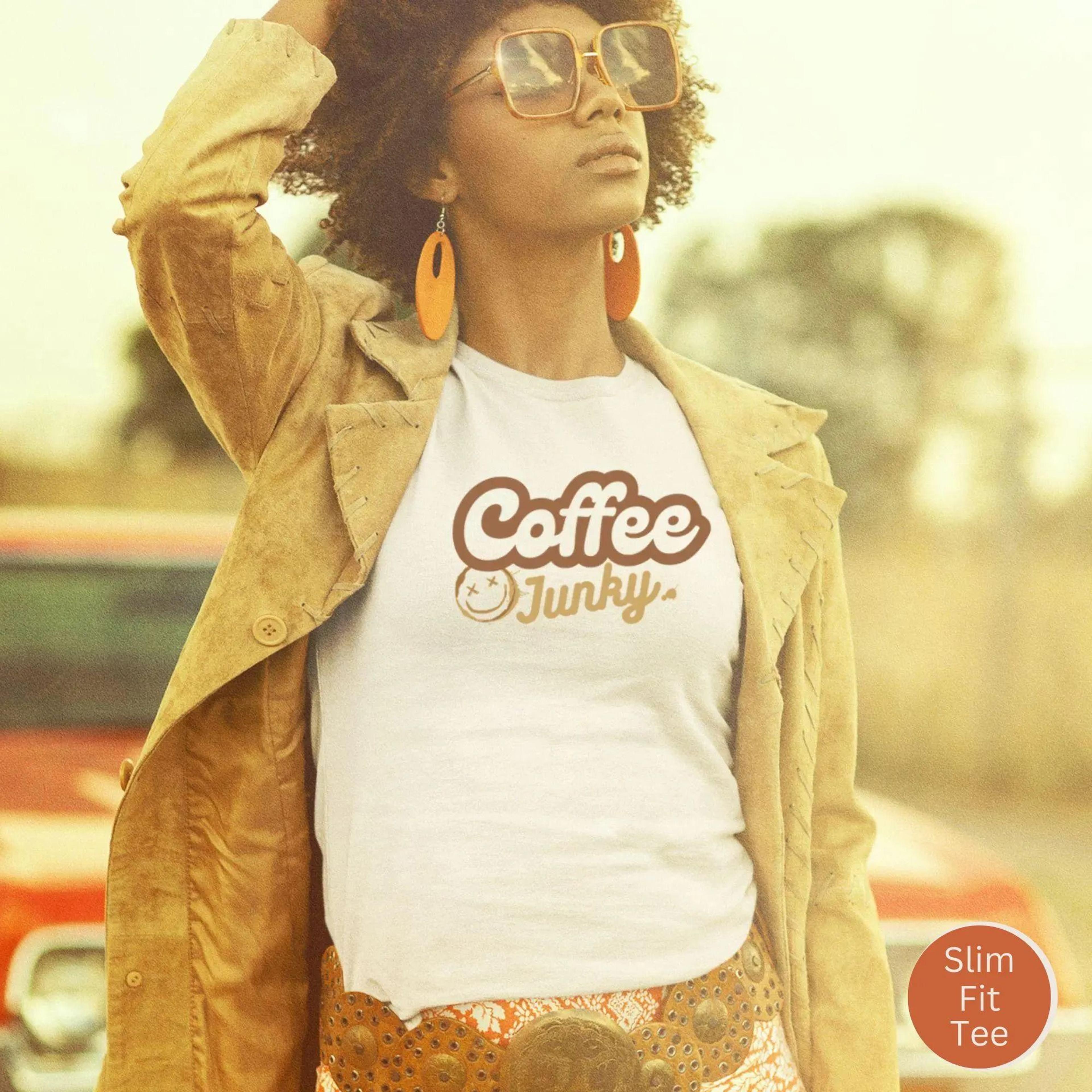 coffee lover shirt, coffee addict shirt, retro coffee tee, coffee club t-shirt, coffee drinker gift, barista gift, funny