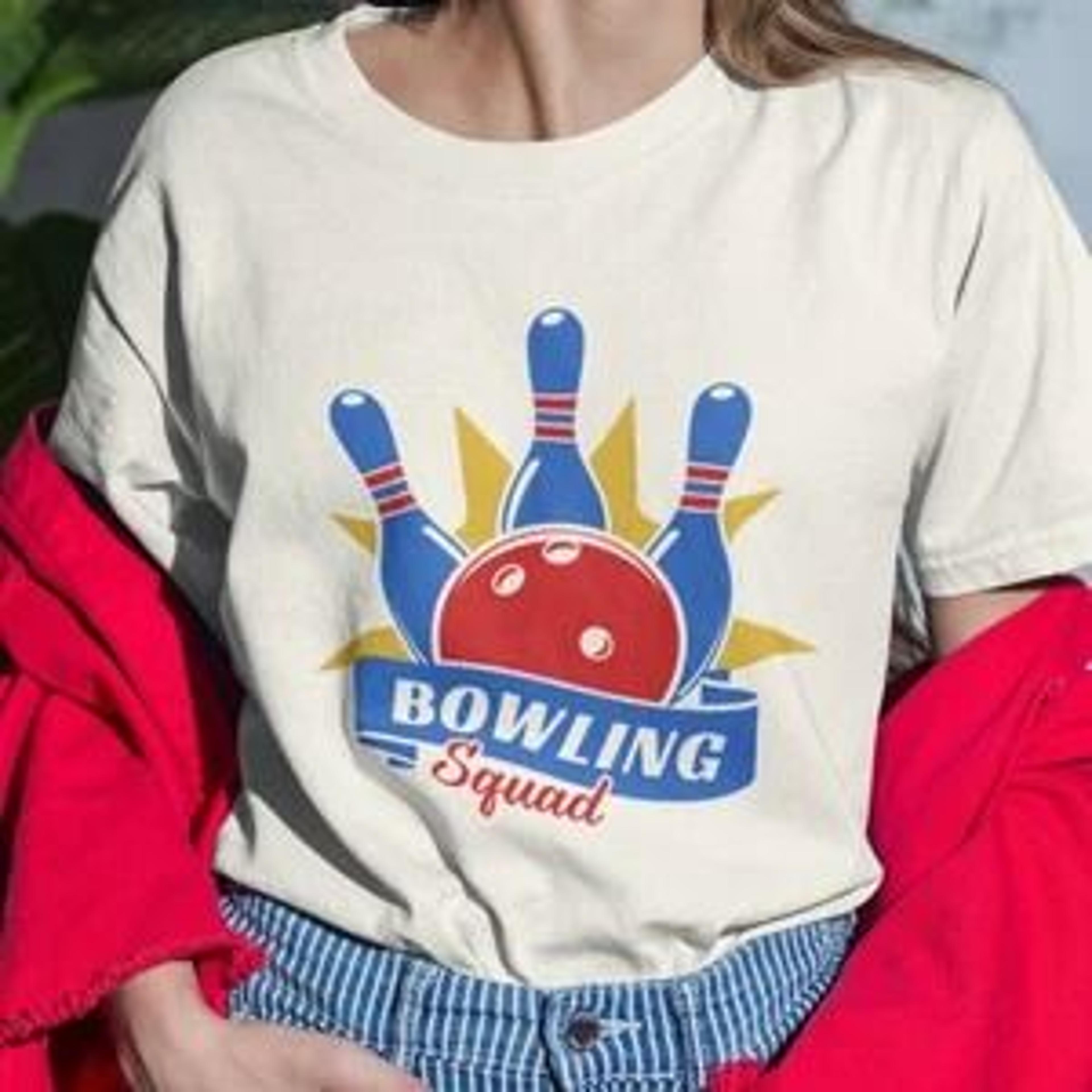 bowling squad t-shirt, bowling party shirts, bowling team shirts, bowling birthday shirts, retro bowling shirt, bowling